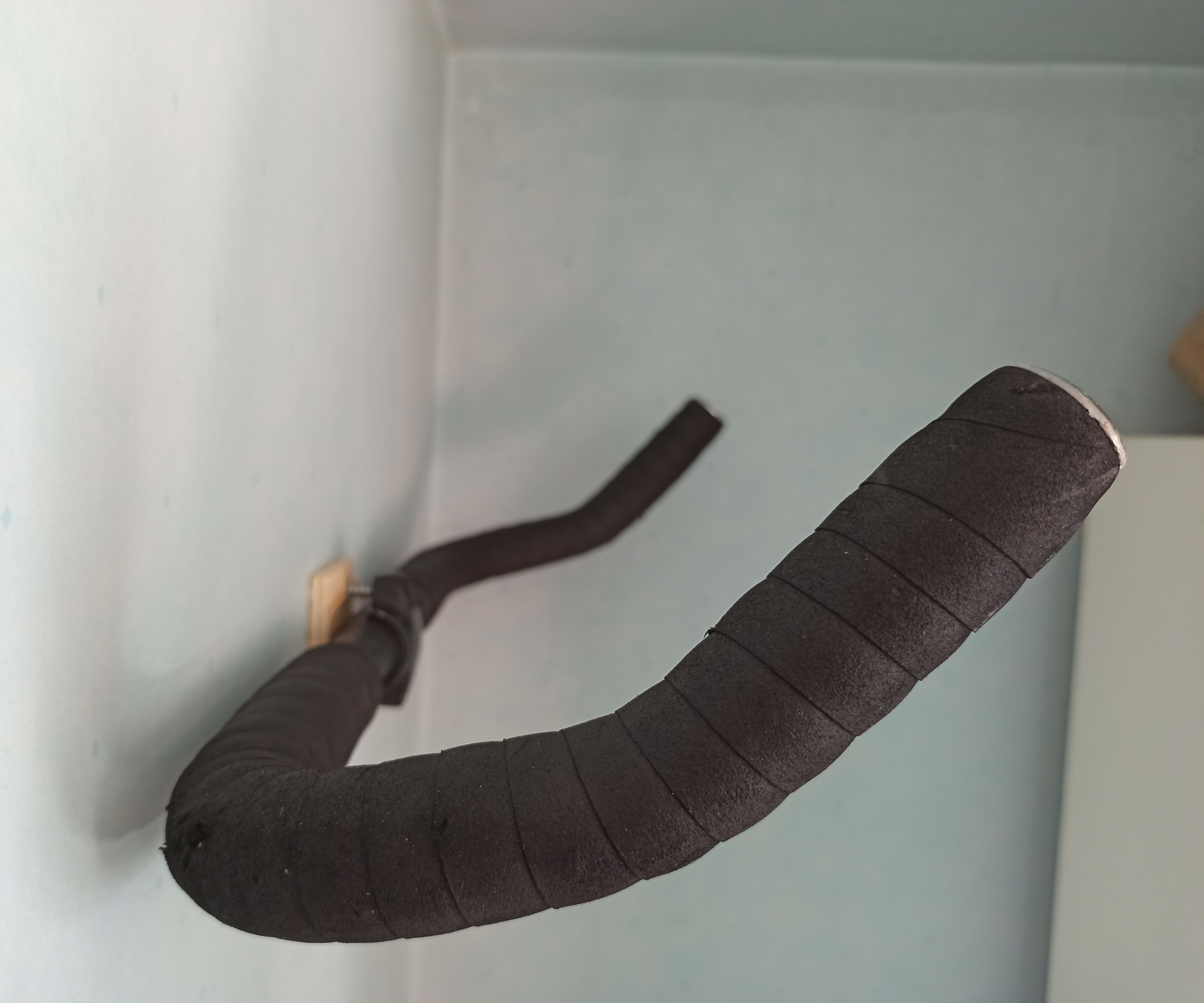 Coat Hanger From Bike Handlebar