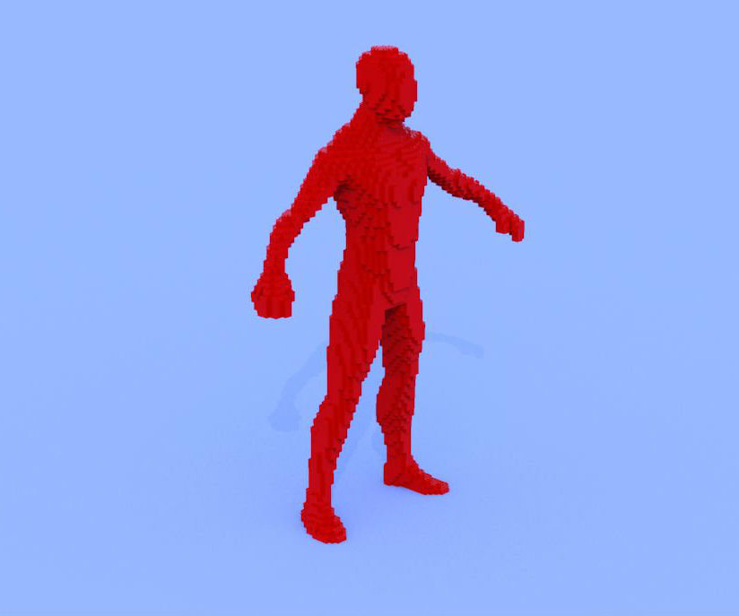 Realistic Lego Sculpture