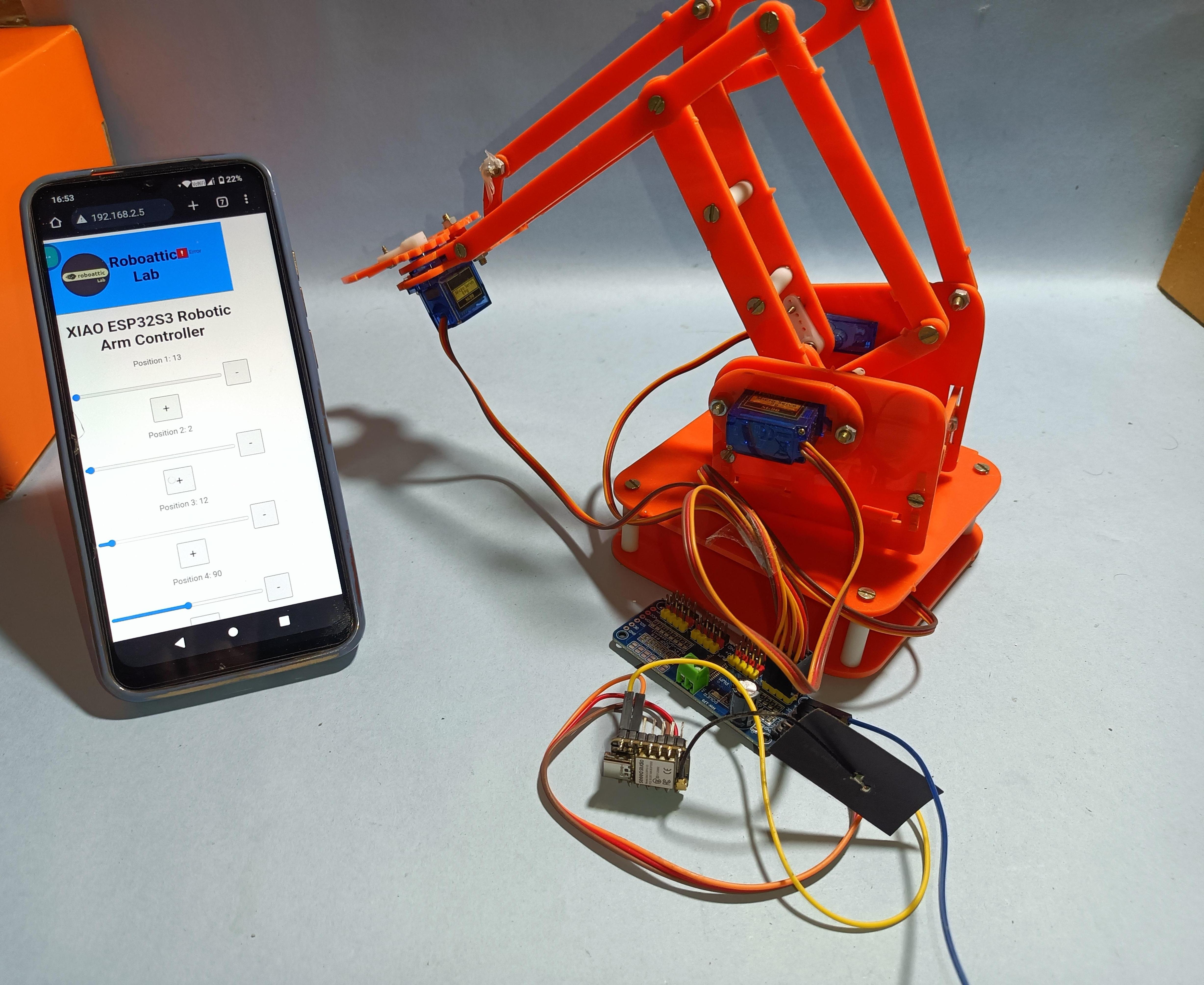 How to Make XIAO ESP32S3 Board Based Robotic Arm