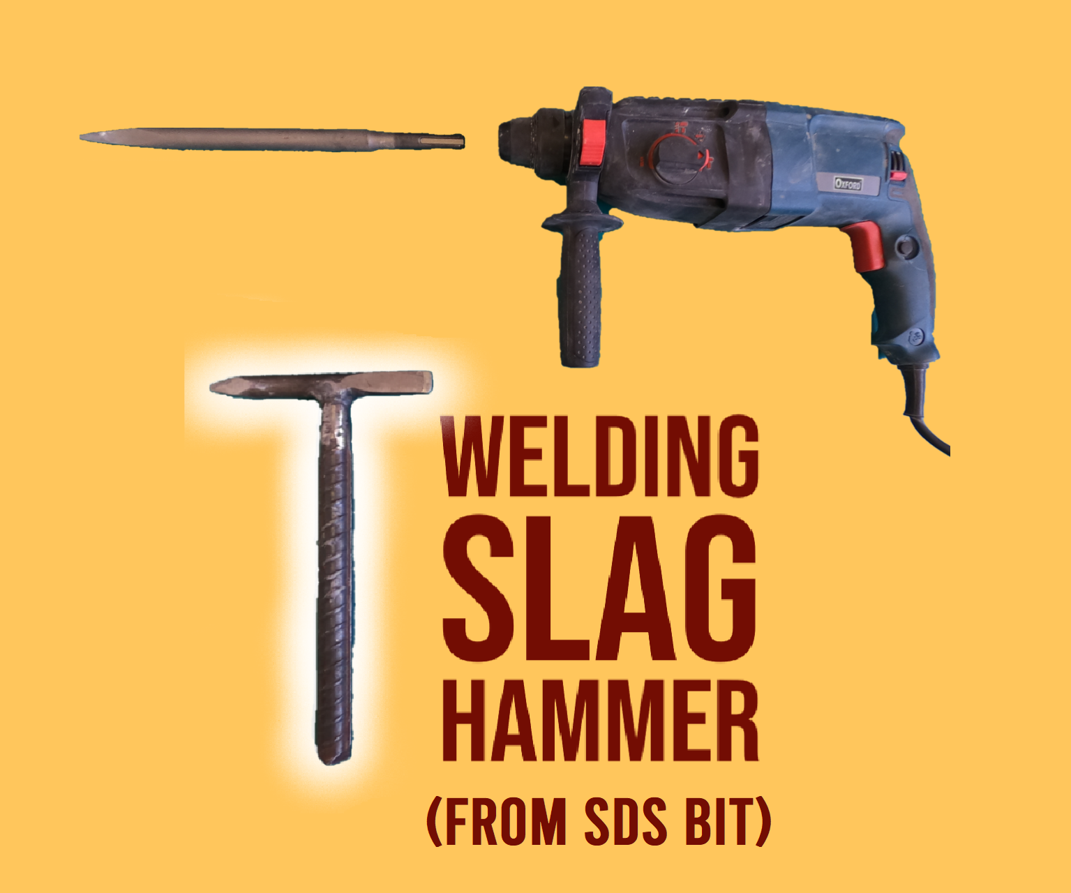 How to Make a Very Durable (and Cheap) Welding Slag Hammer