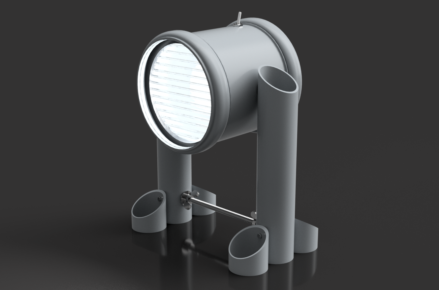 Plastic Pipe Lamp - LED 12V 4W - ("Drainpipe Lamp")