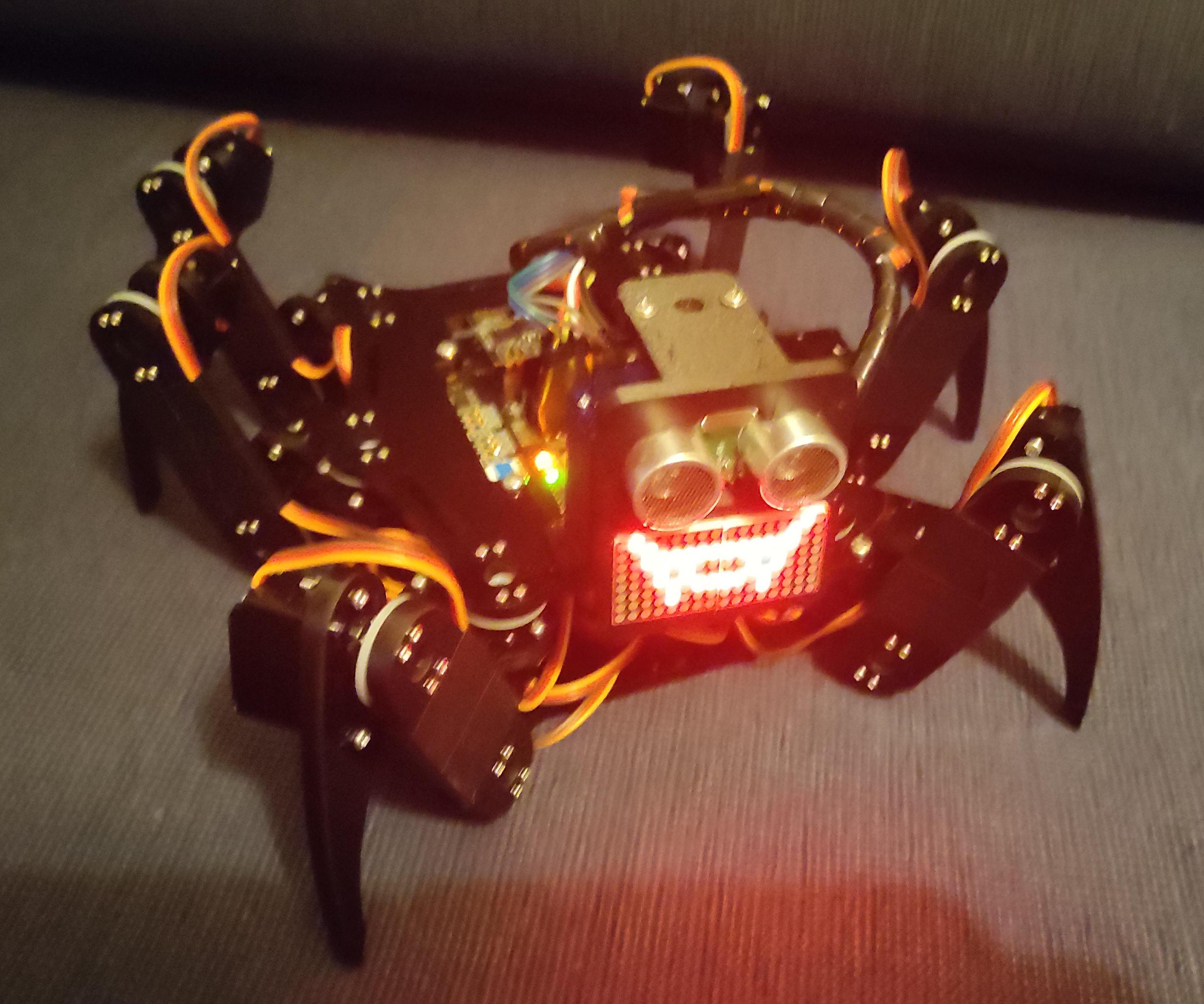 Moving, Sensing Head for the Freenove Hexapod