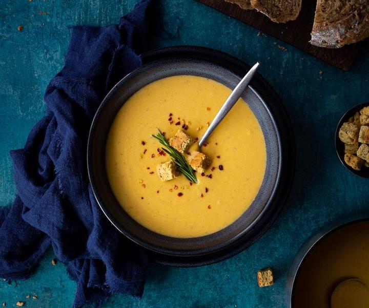 Spicy Roast Butternut Squash Soup
