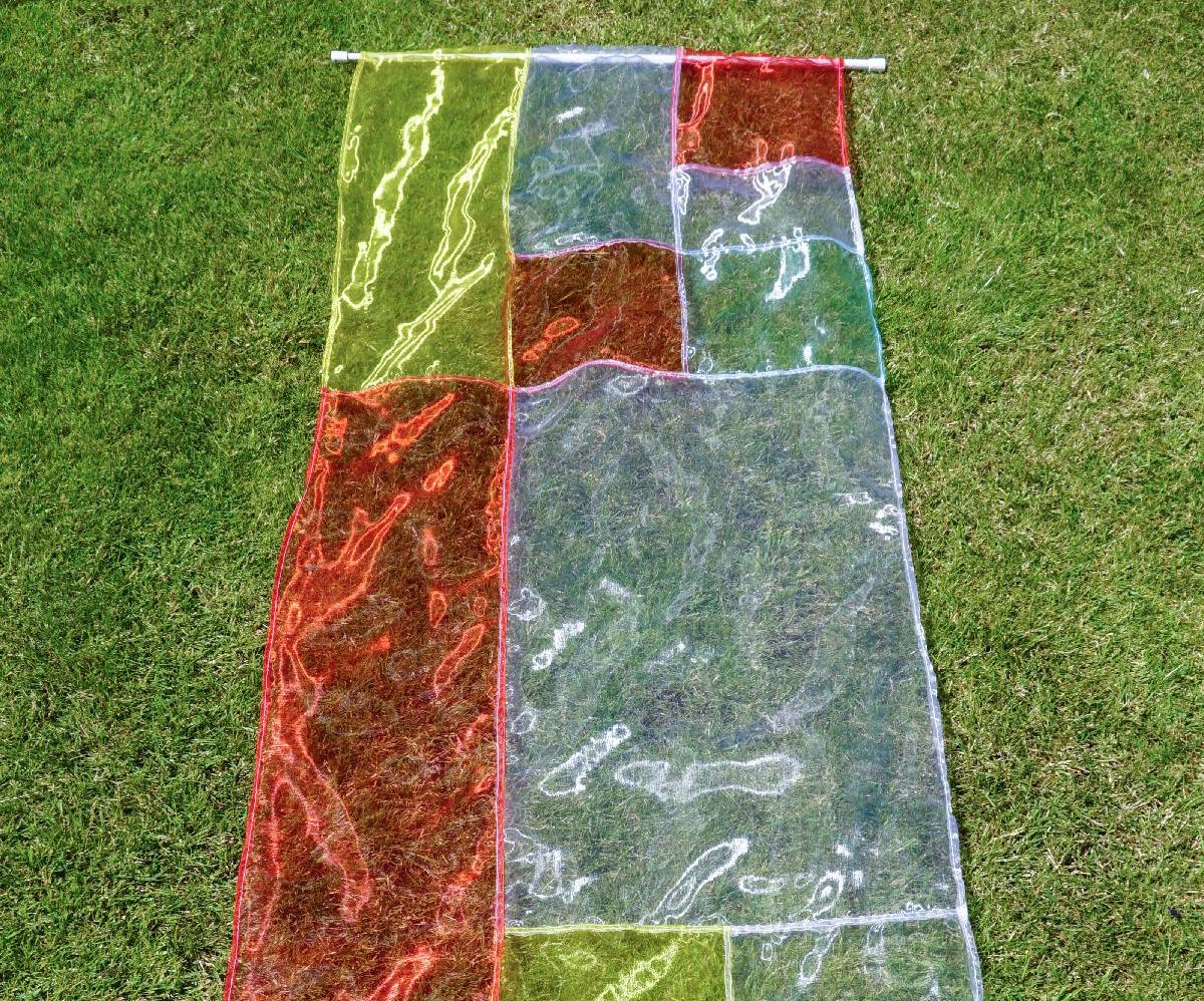 DIY Mondrian Door Hanging | How to Sew a Bojagi Curtain for Your Home