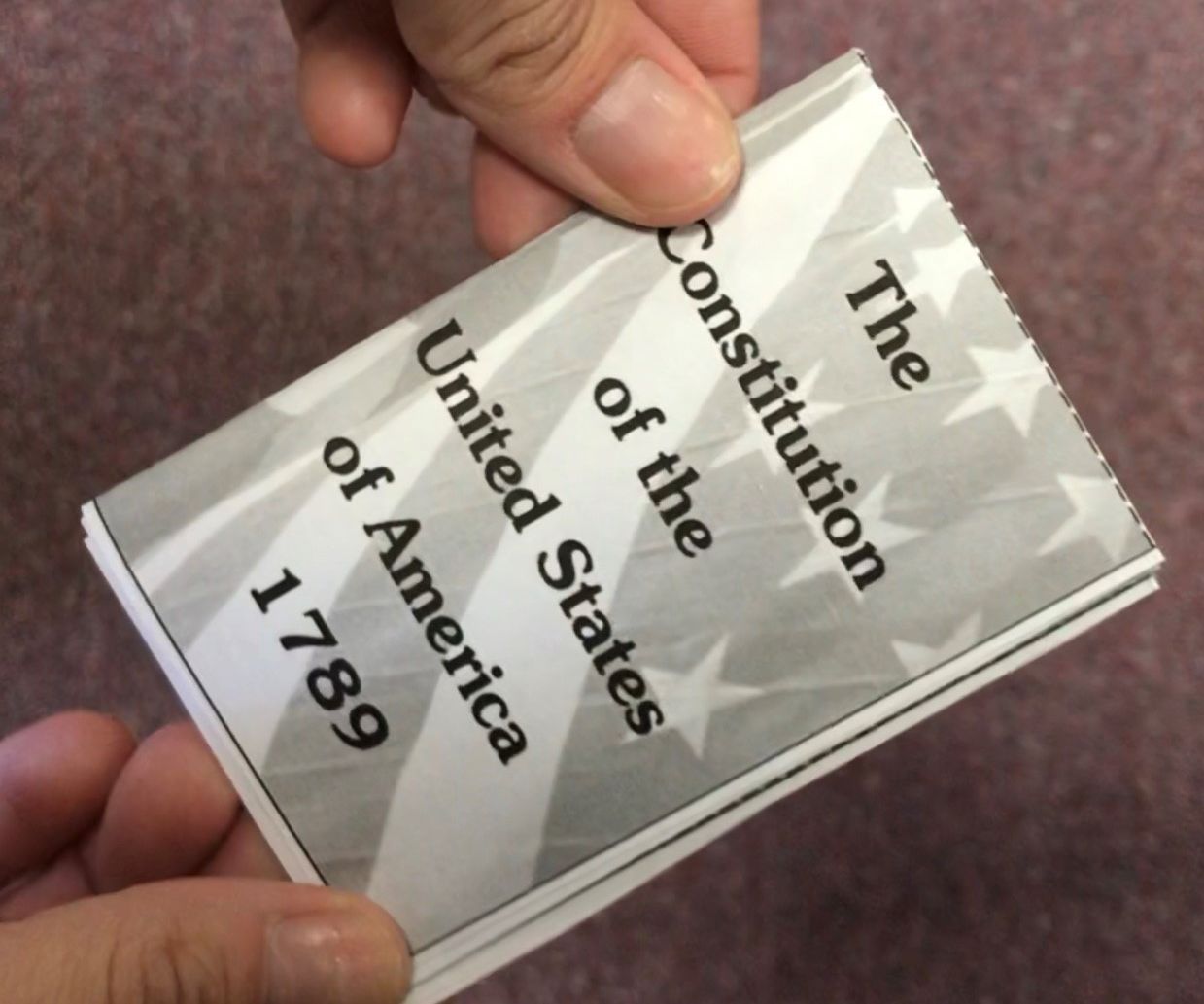 TINY Pocket Sized Book of the Constitution of the United States of America 