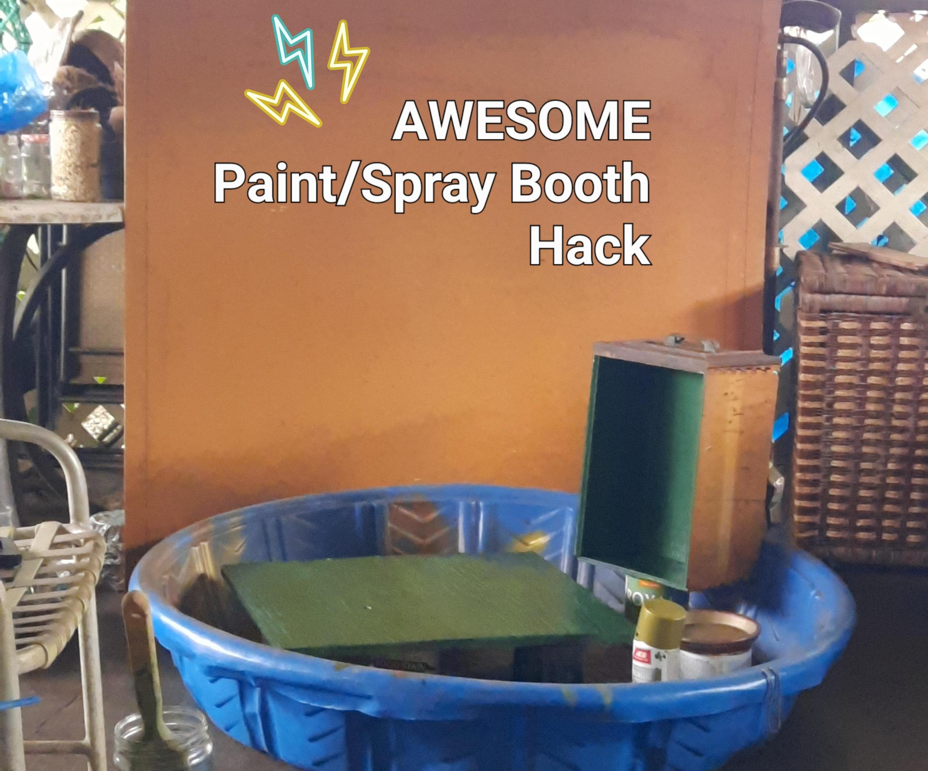 Awesome Paint/Spray Booth Hack (Small Space Solution)