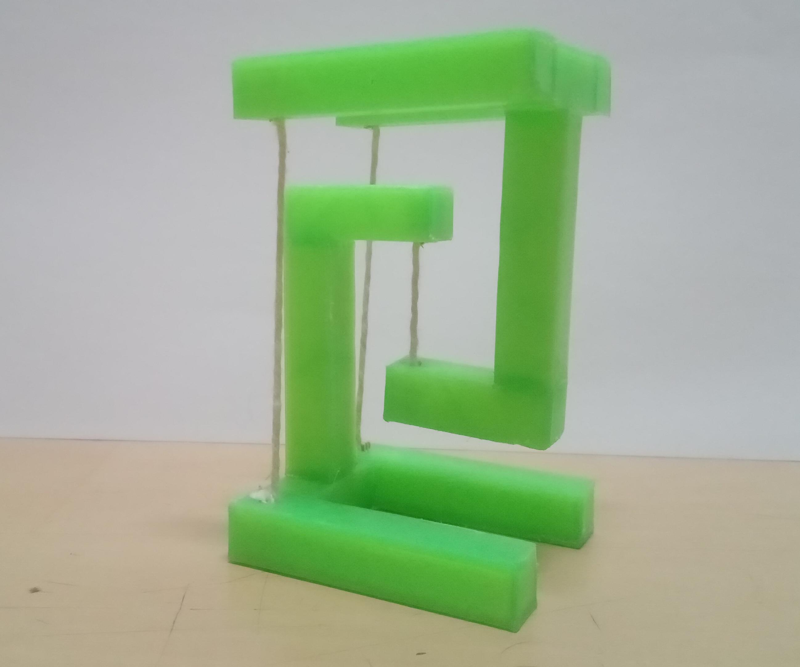 How to Make 3D Printed Structure Using Principal of Tensegrity?