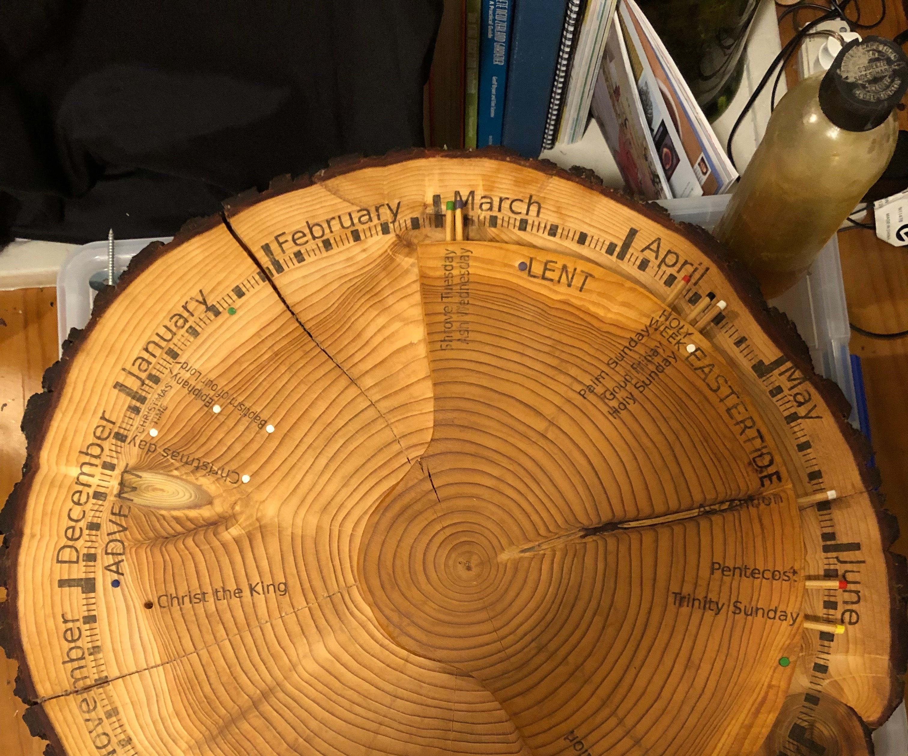 Liturgical Calendar (wooden or Printable)