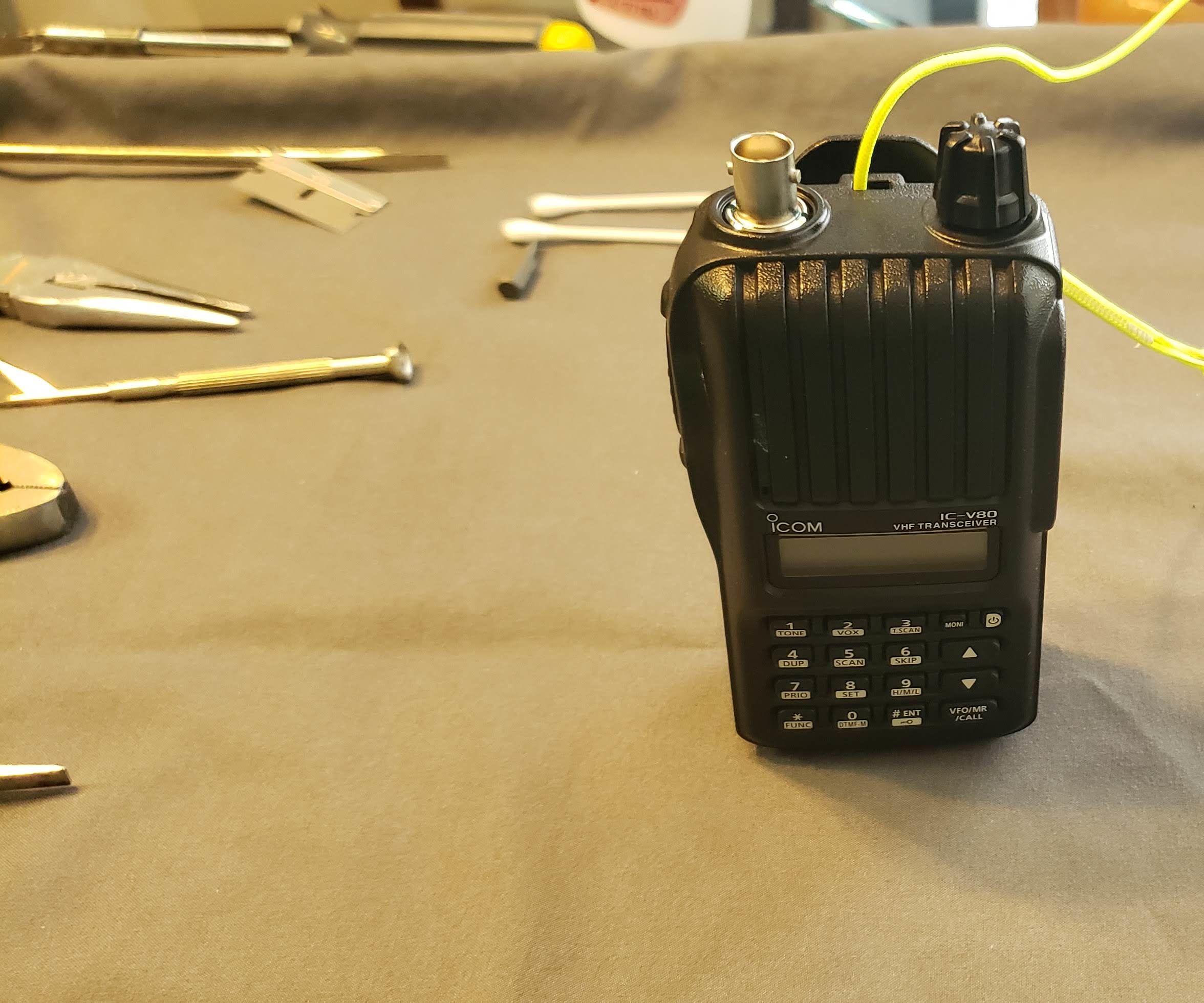 Icom V80 Mod for Paragliding