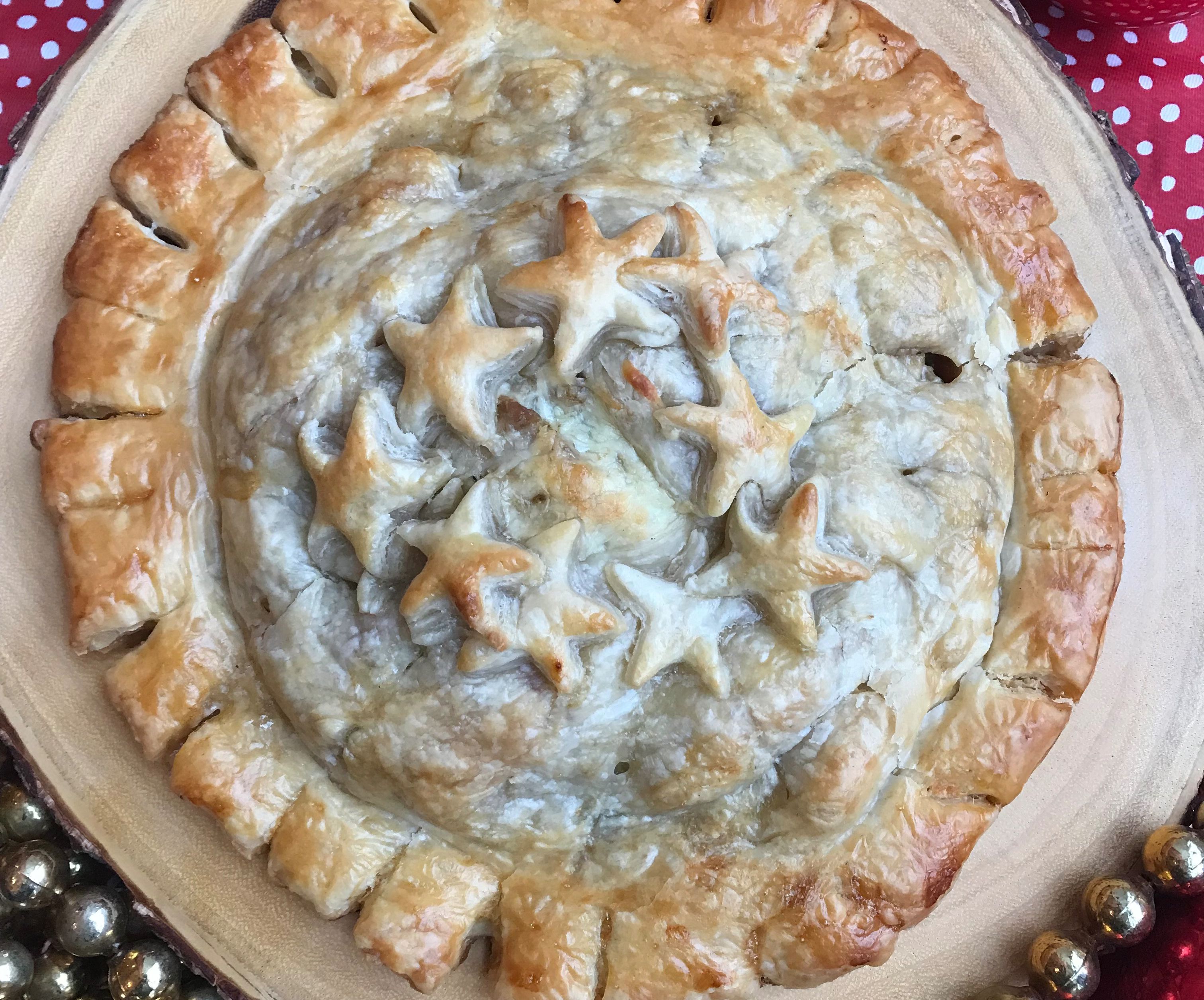 Chicken, Bacon, and Monterey Jack Cheese Pithivier 