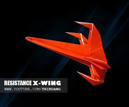 Star Wars Paper Airplane | Resistance X-wing 
