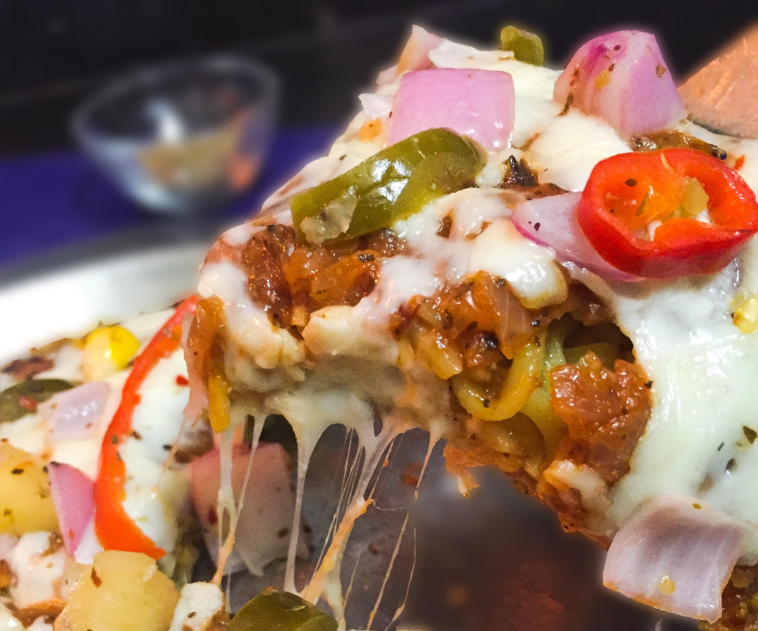 Instant Noodles Pizza in a Pan