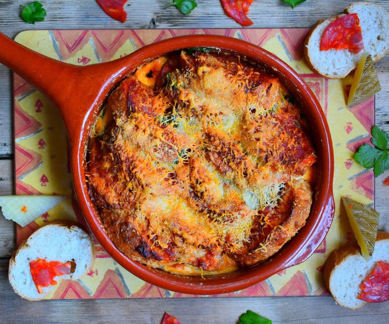 Spanish Savoury Bread Pudding