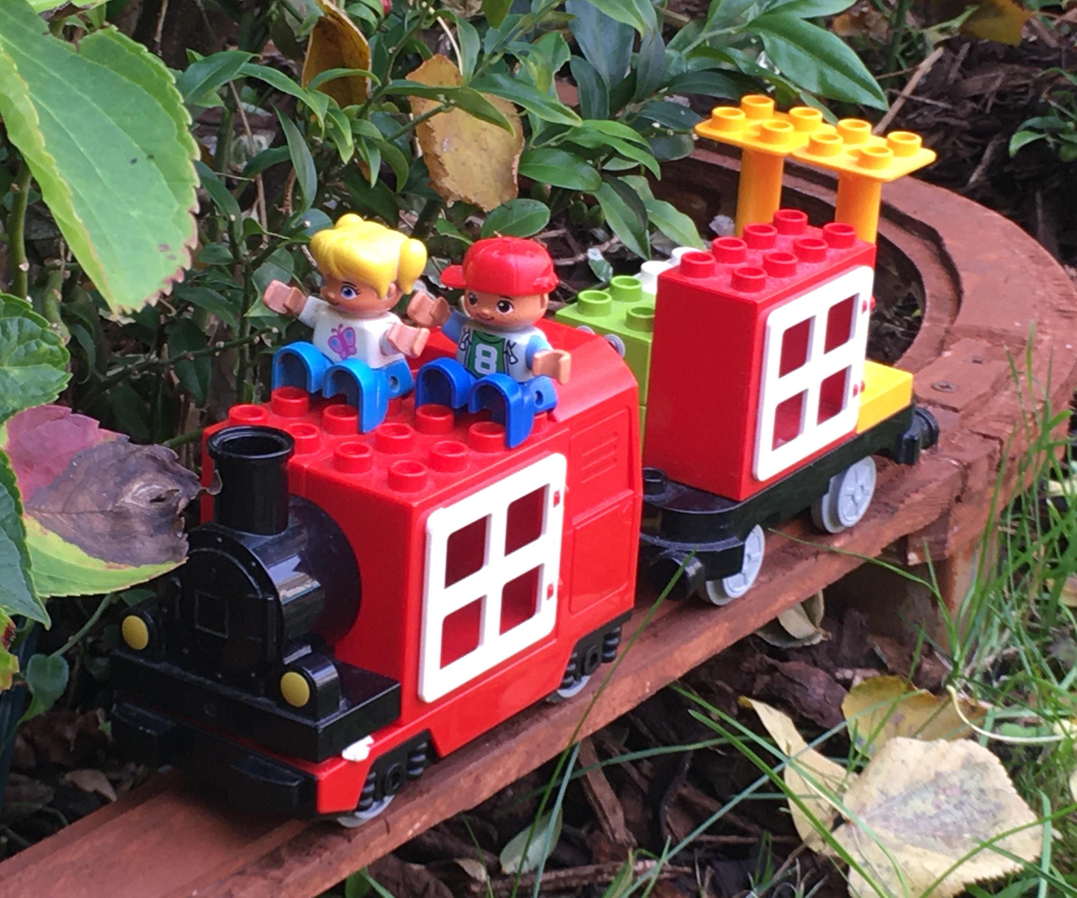 The Great Outdoor Duplo Train Track - Made From Pallets