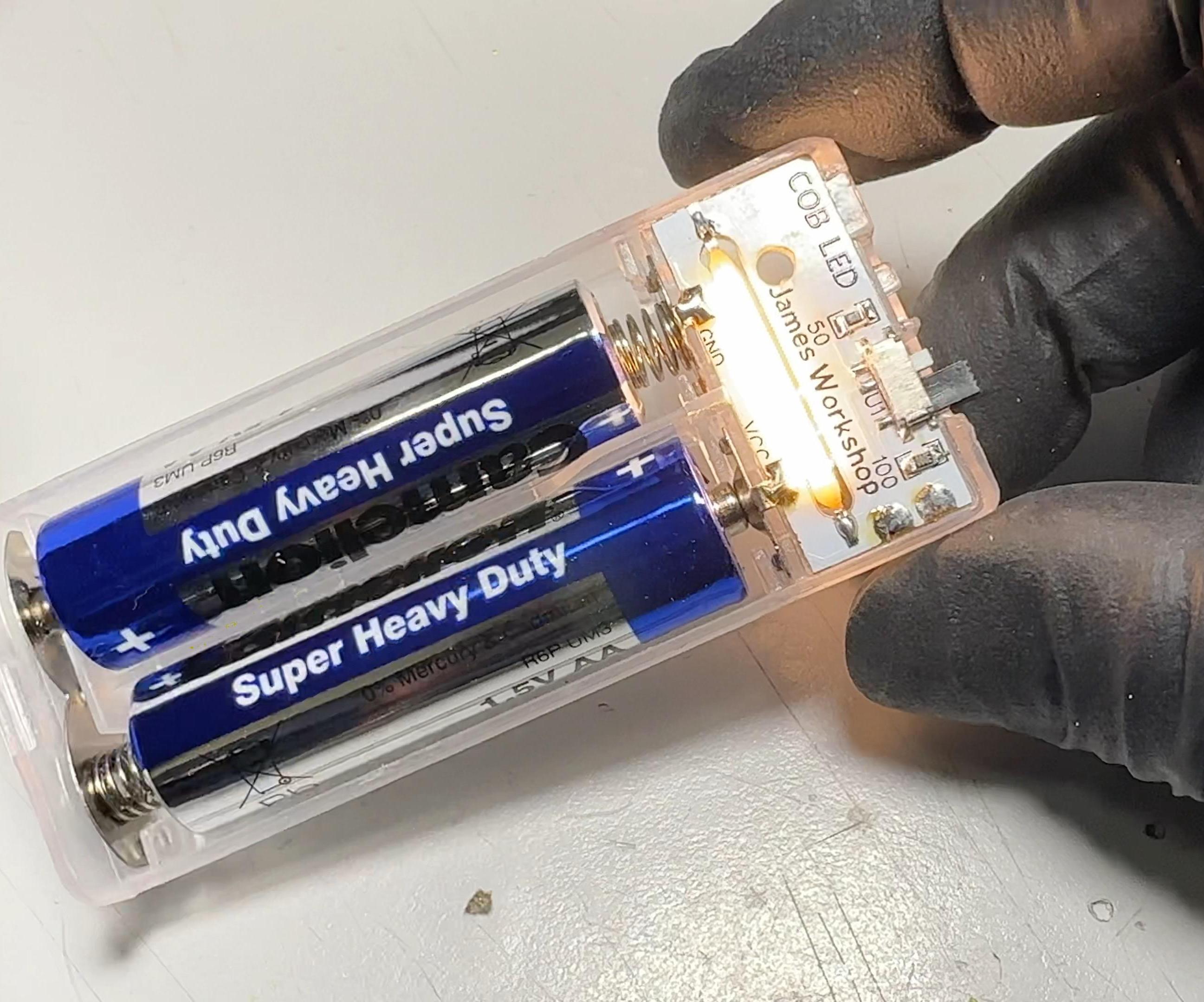 Making a Simple Flashlight With COB LED