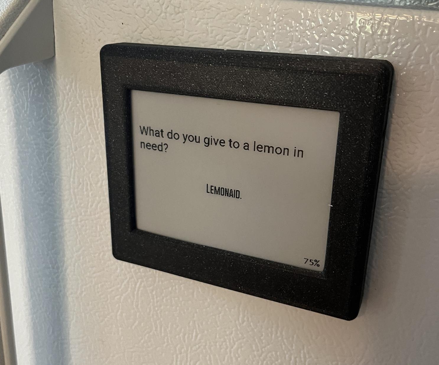 E-Ink Joke of the Day Fridge Magnet