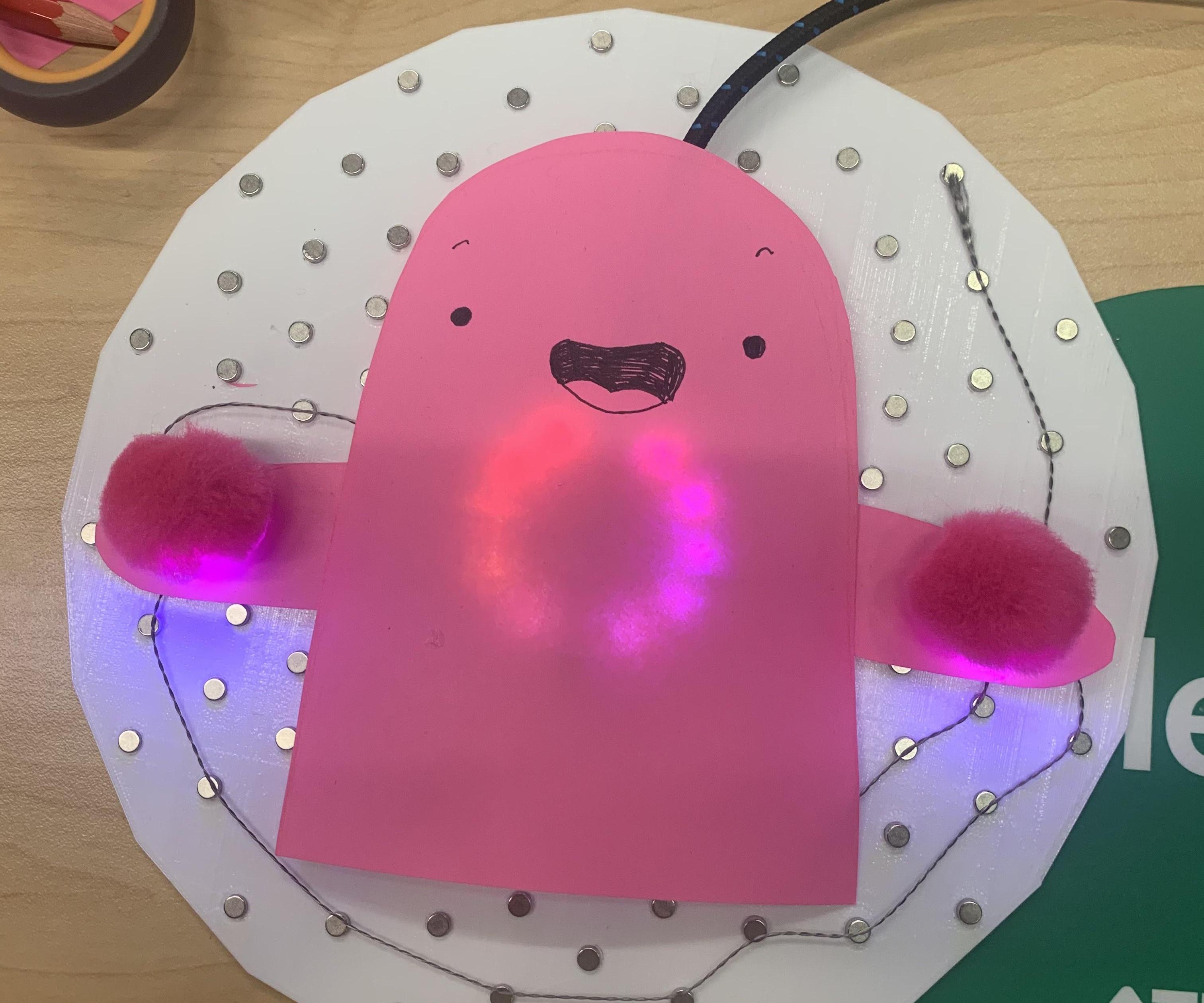 Happy Ghost Lightup Card