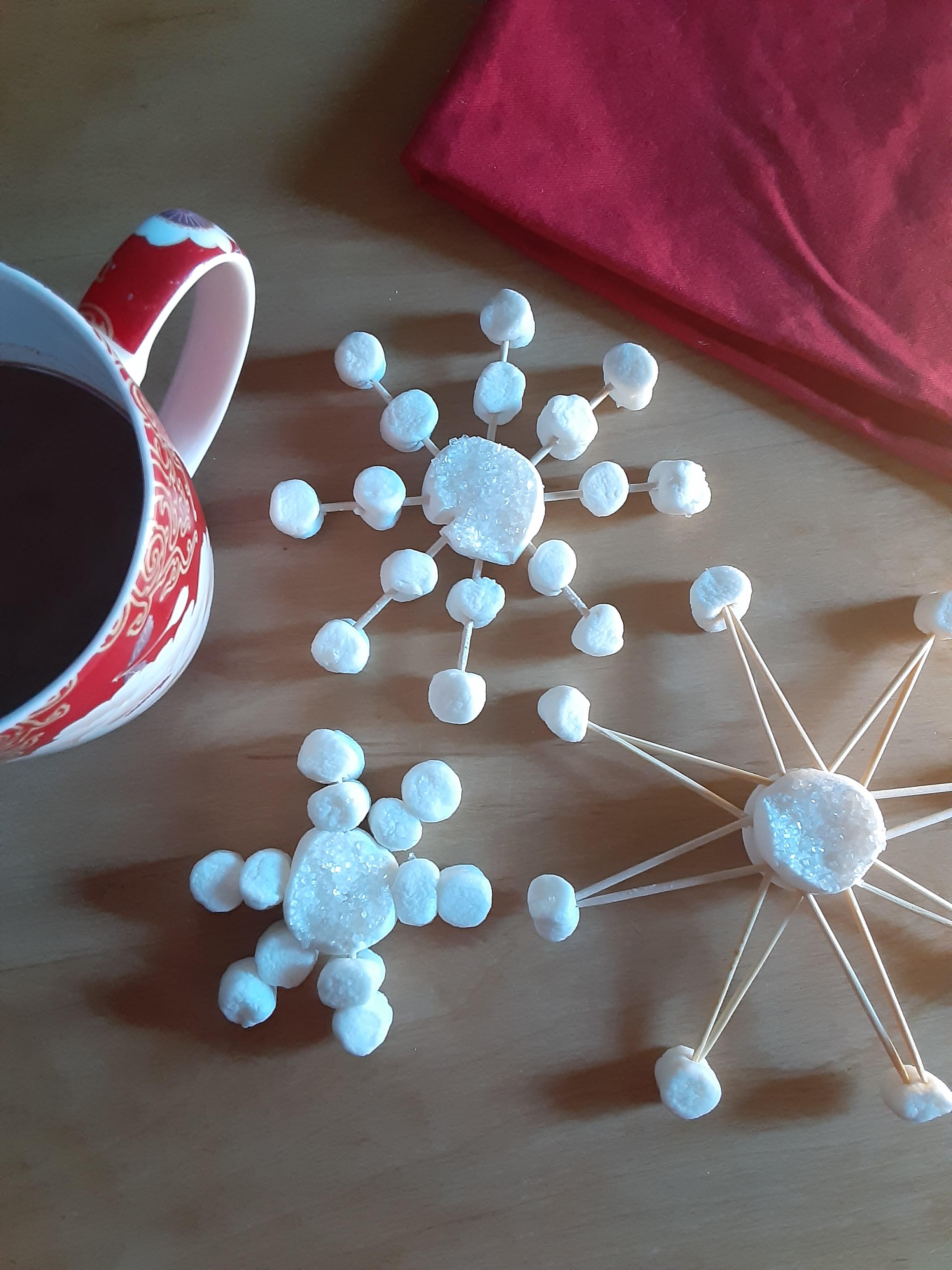 Sweet Marshmallow Snowflakes