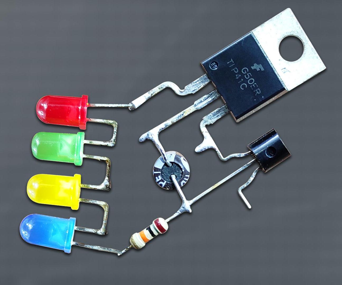 How to Make Simple 12v LED Flasher Circuit || JLCPCB