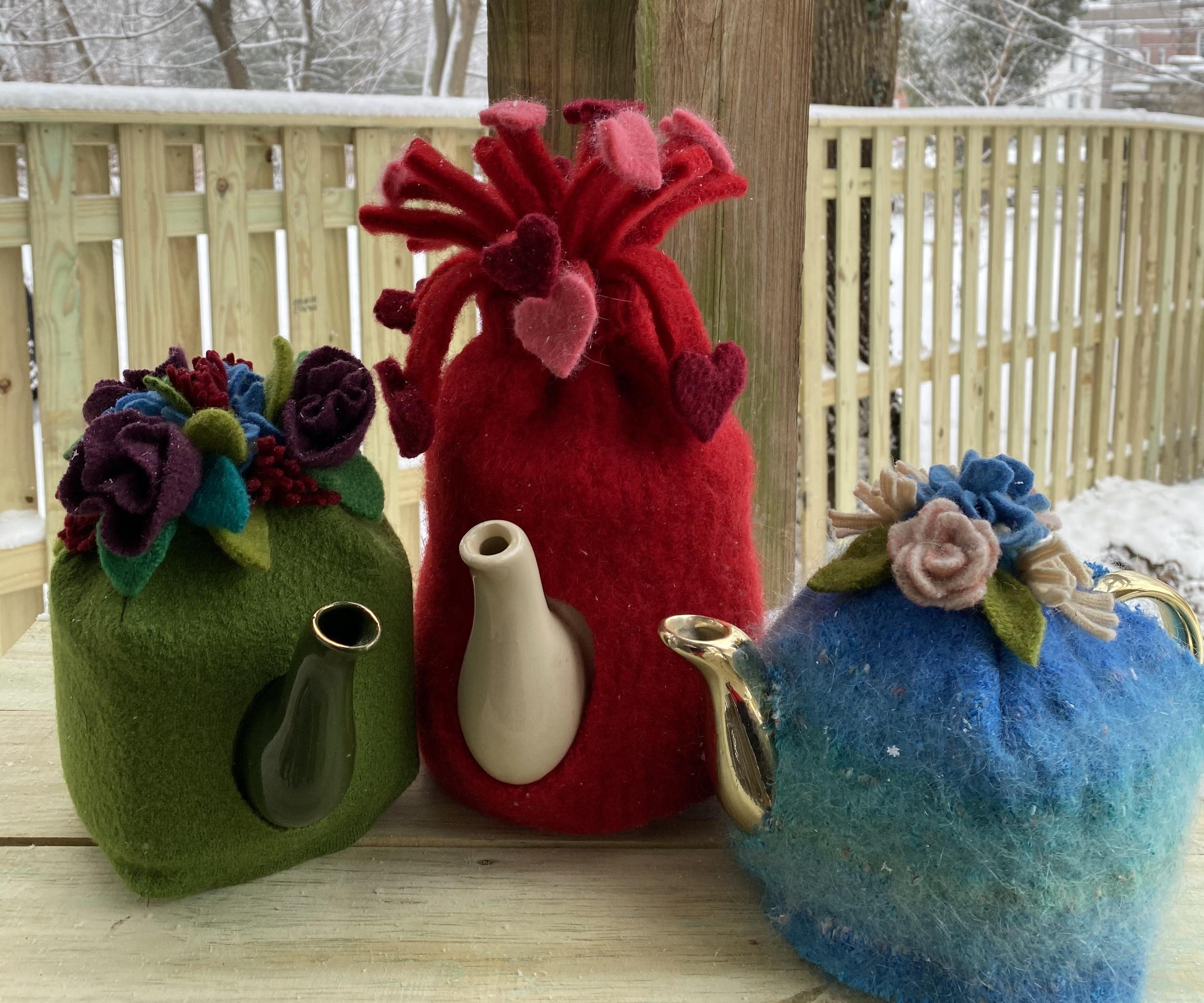 Recycled Sweater Tea Pot Cozy 