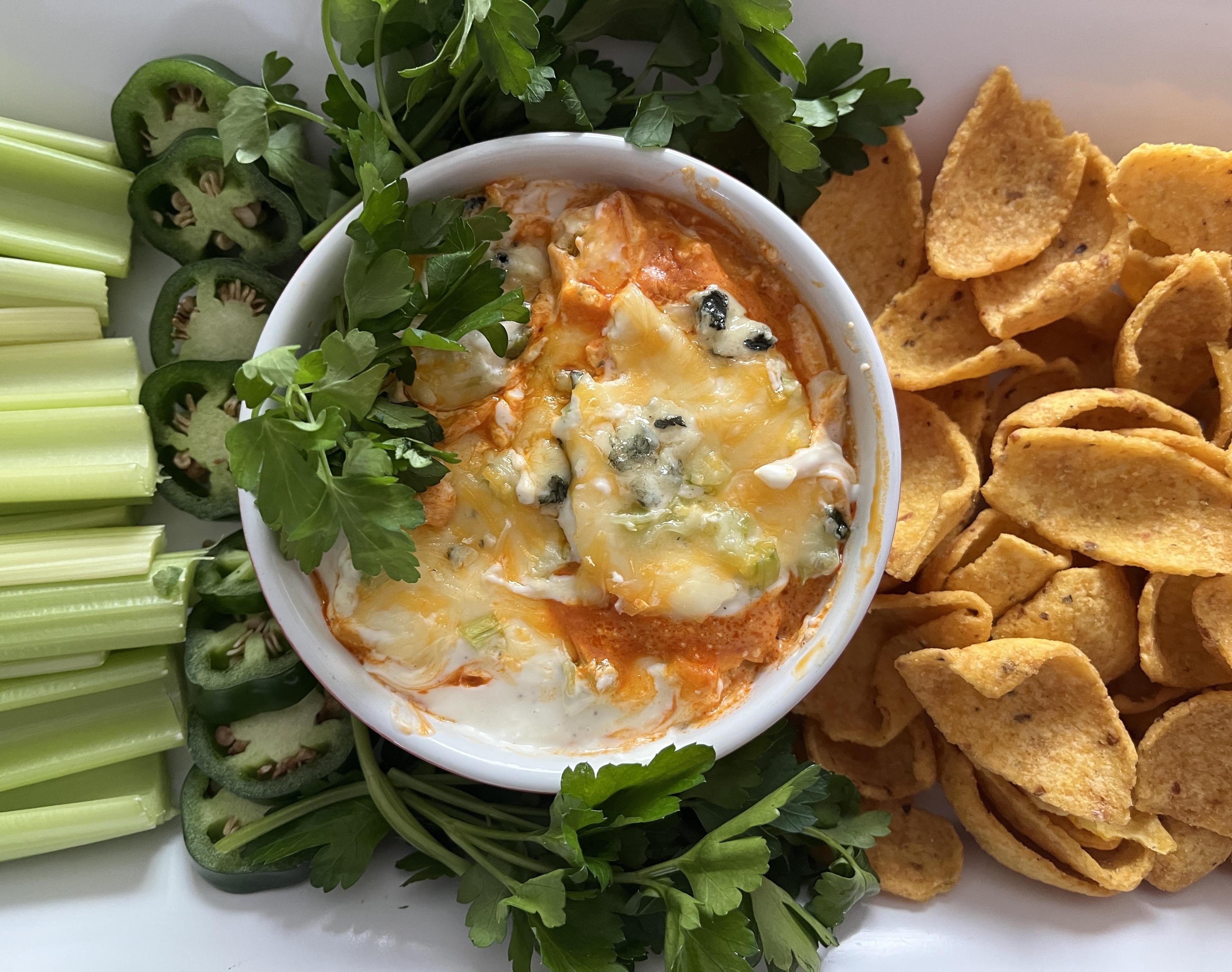Sensational Spicy Buffalo Chicken Dip