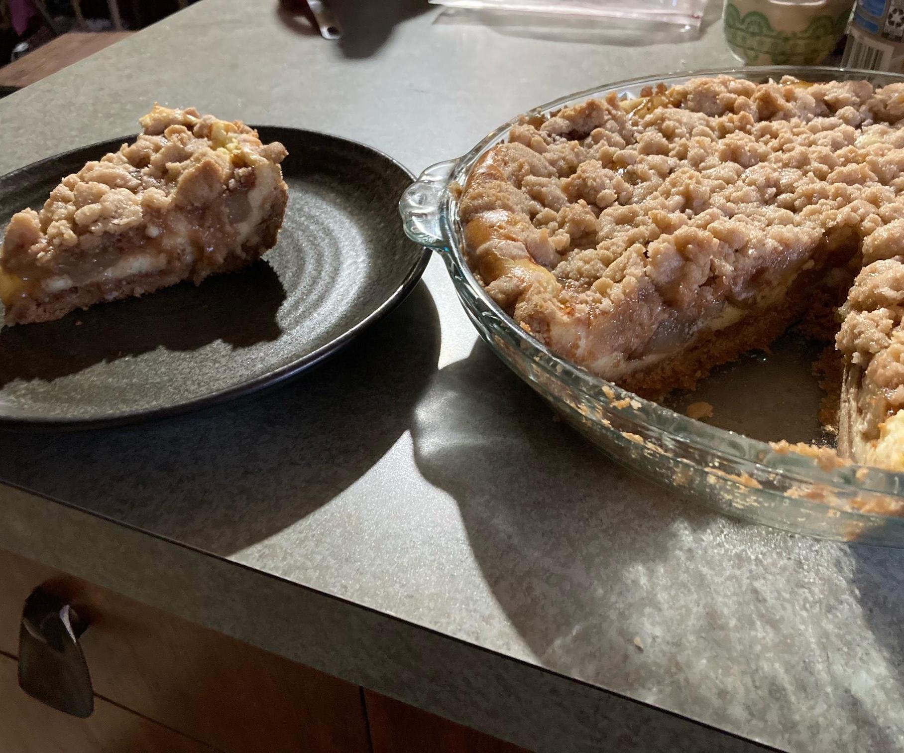 Snickerdoodle Cream Cheese Apple Pie