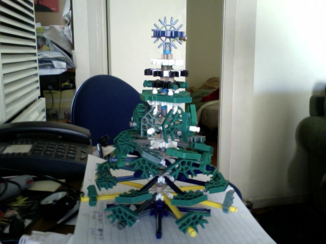Mini K'nex Christmas Tree (table Centerpiece)