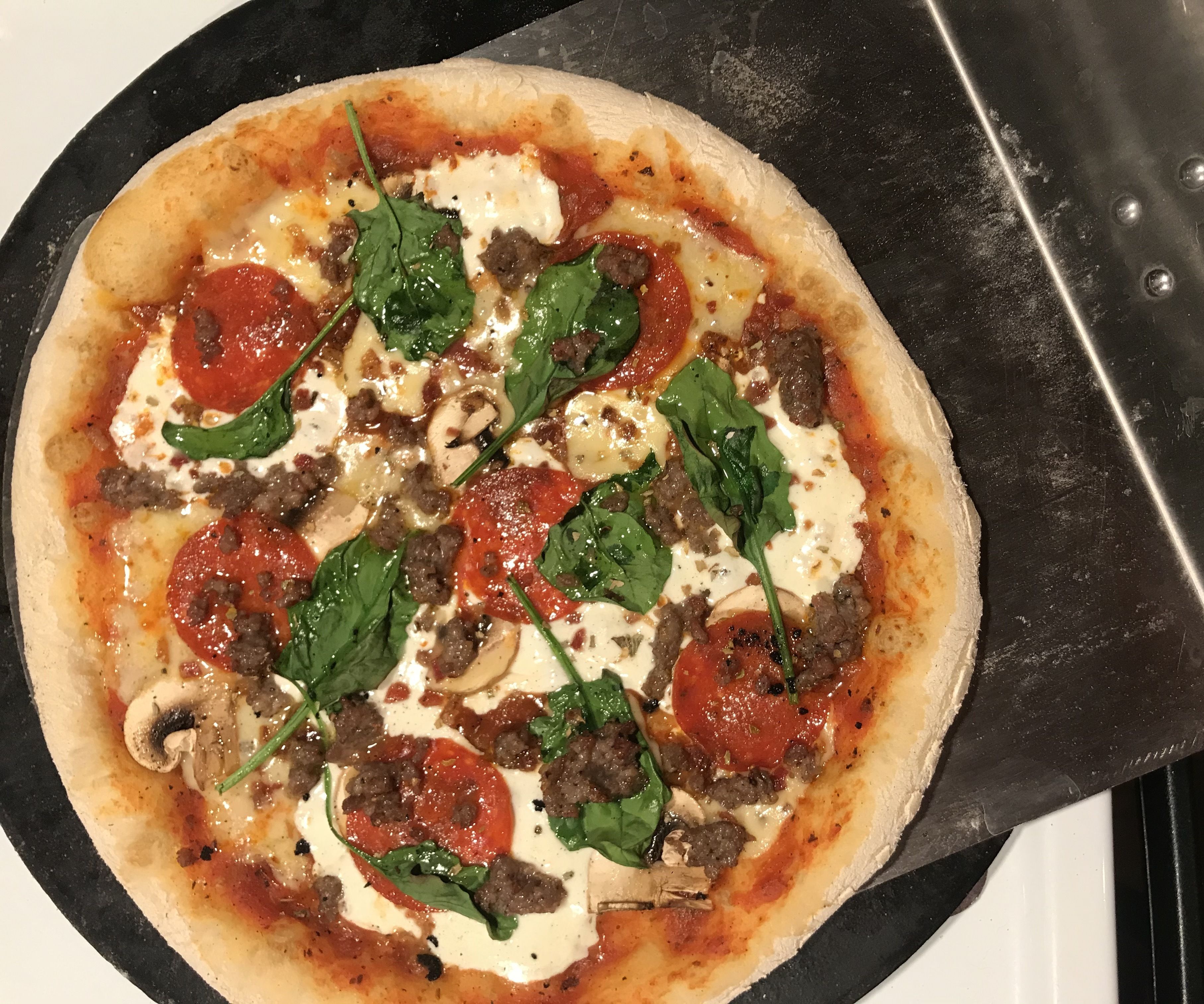 Simple Neapolitan Pizza - in Our Fireplace!