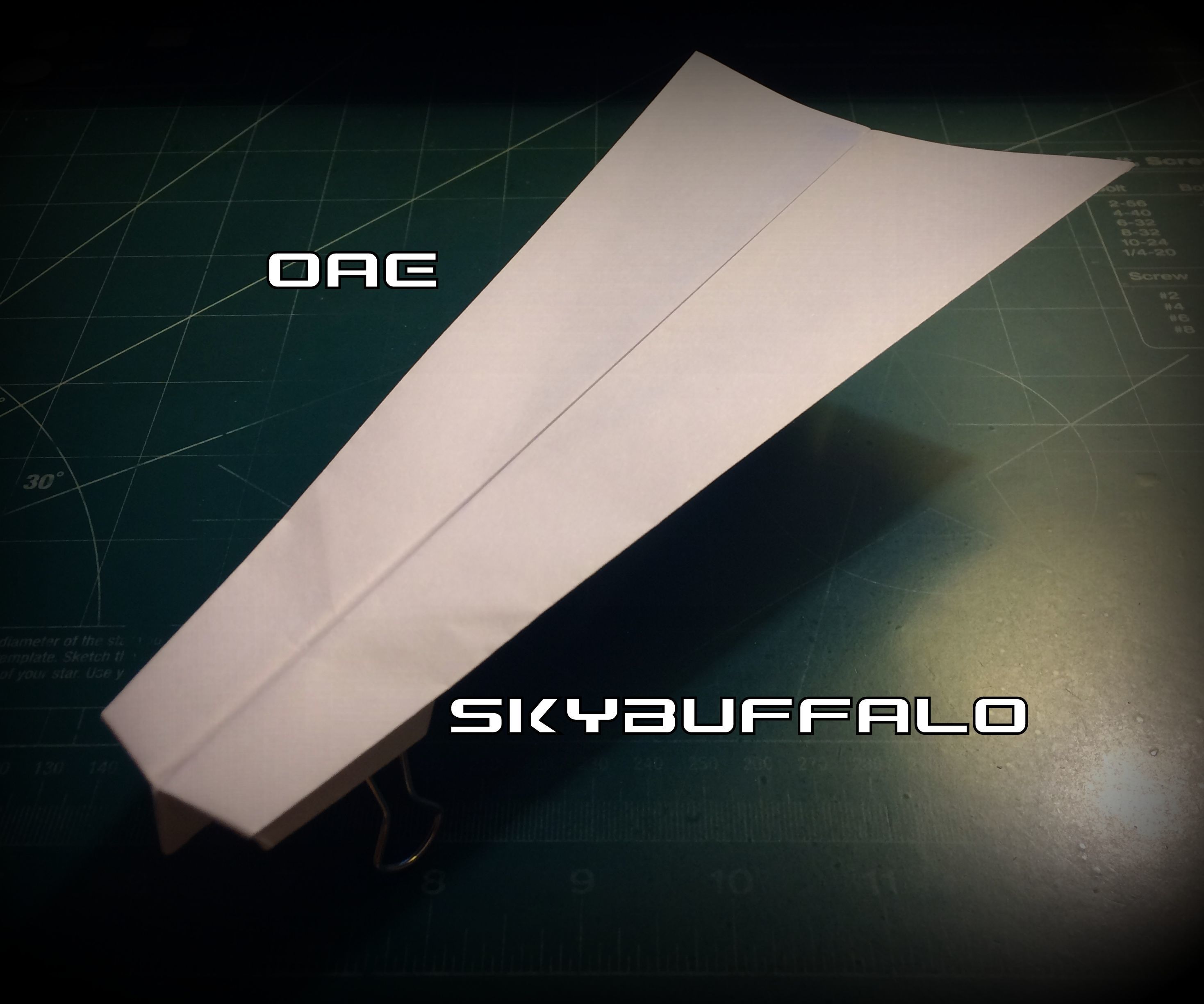 How To Make The SkyBuffalo Paper Airplane