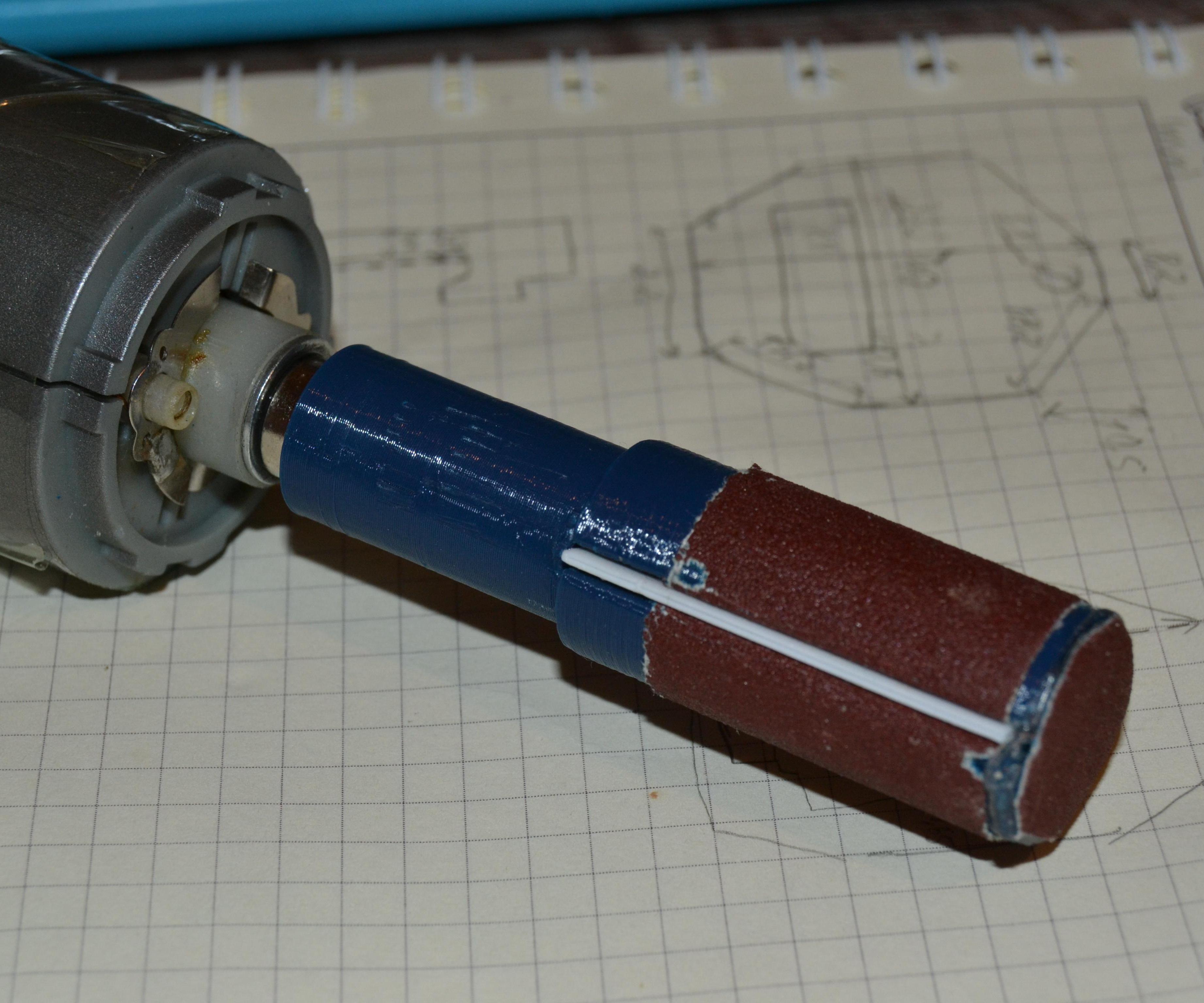 Sanding Machine From Electric Screwdriver (useful for Sanding PLA)