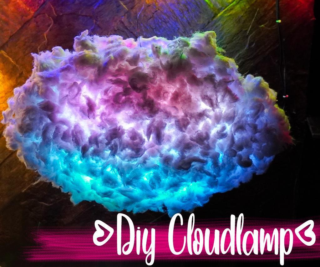 DIY Thundercloud lamp
