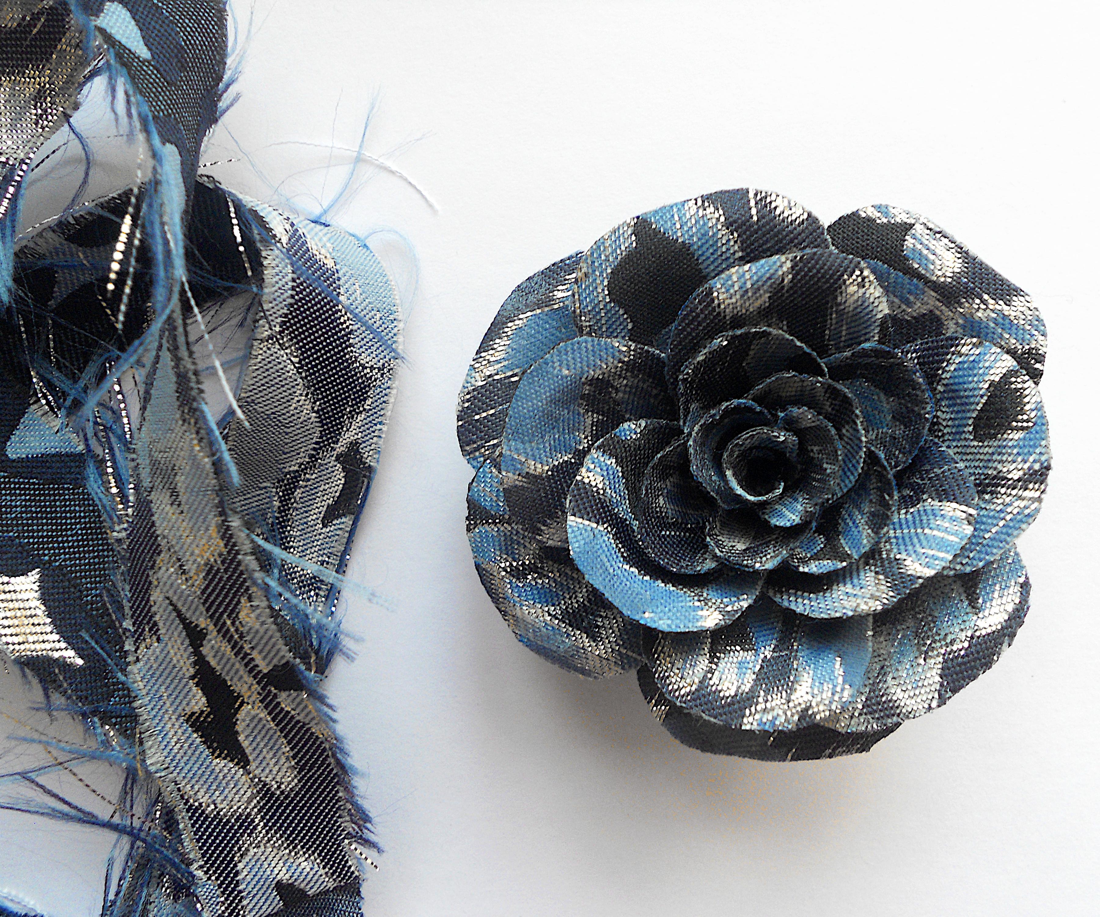 Quick Way to Make a Rose Brooch From Fabric Scraps