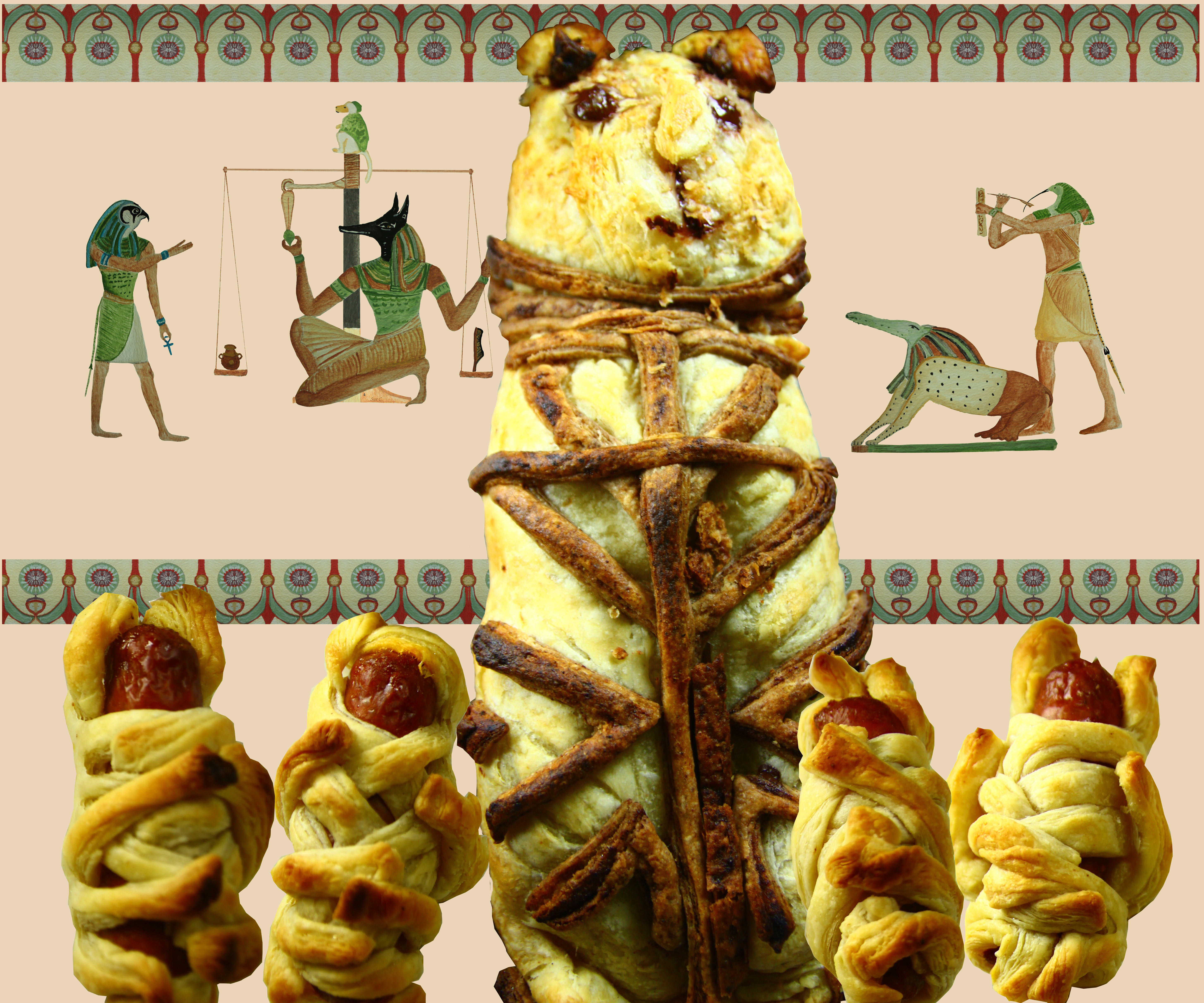 Mummified Cat and Kittens Pie (with Savoury Option)