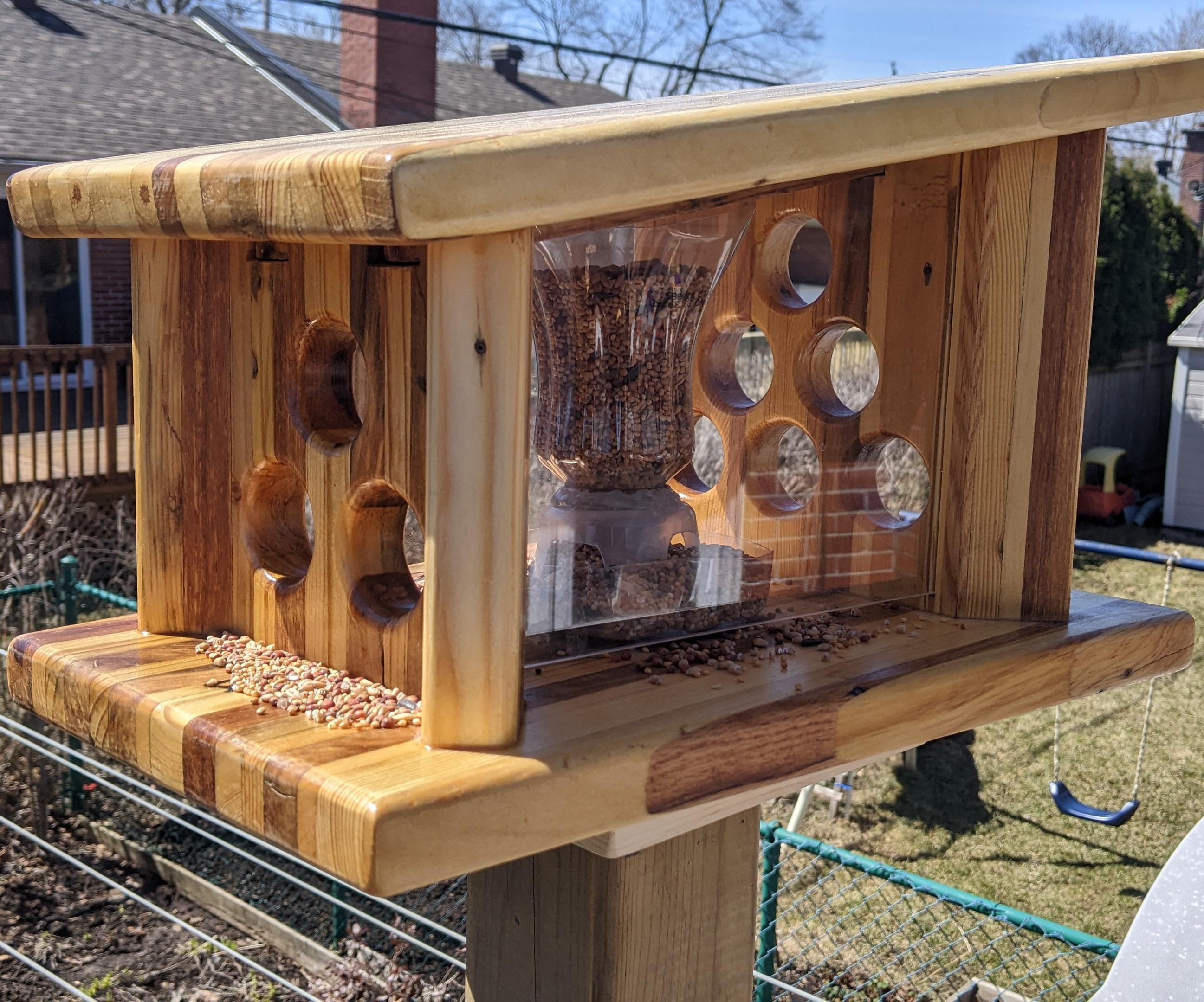 Pallet Wood Bird Feeder
