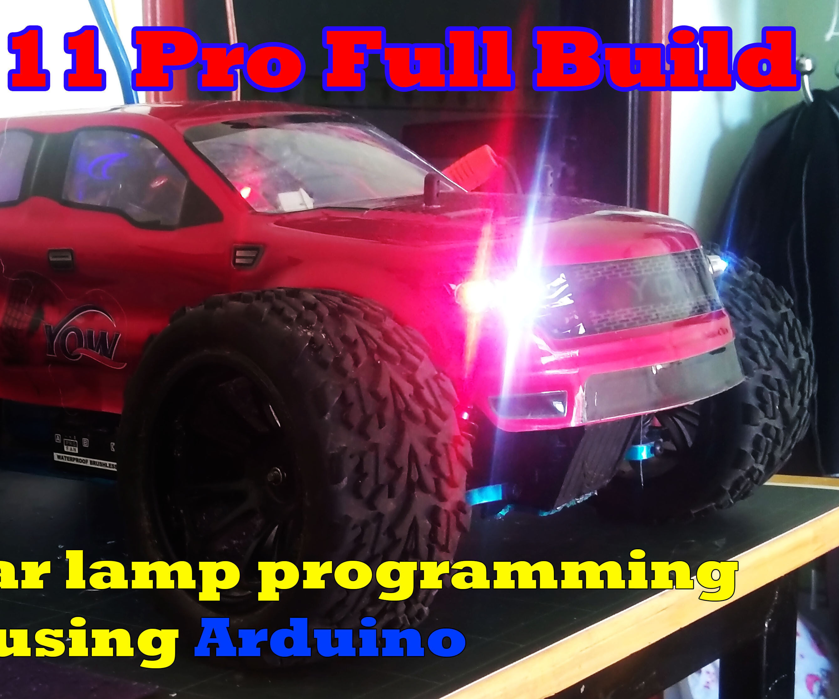 Programming Sidelight, Headlights and Undercarriage for RC Cars With Arduino Nano - HSP94111 Pro