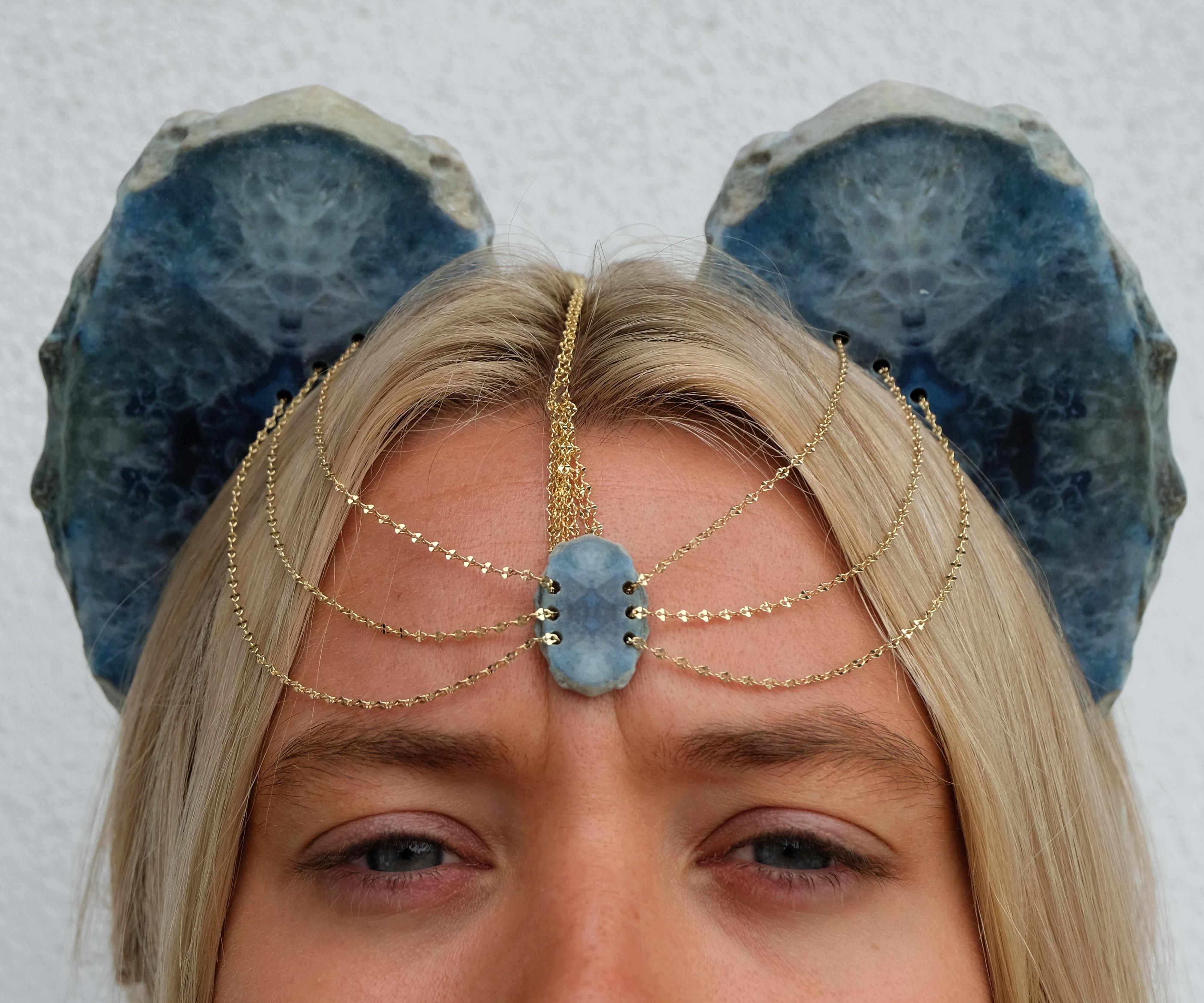 Geode Inspired Head Piece
