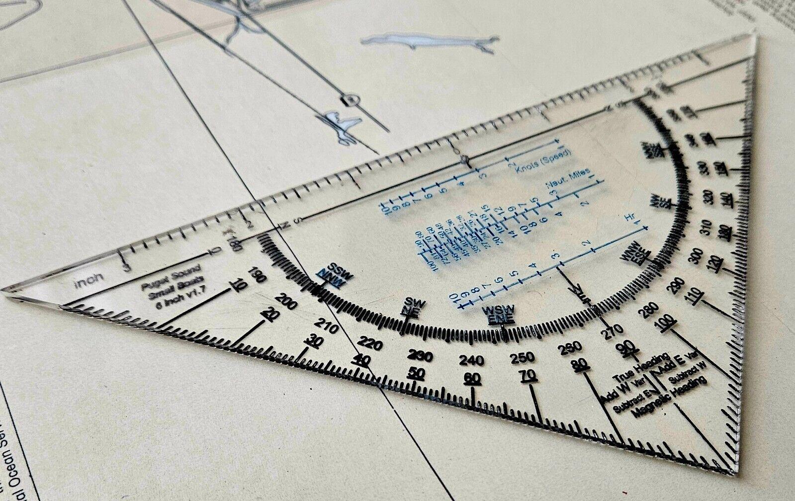 How to make a Marine Triangle Protractor for Easy Course Plotting