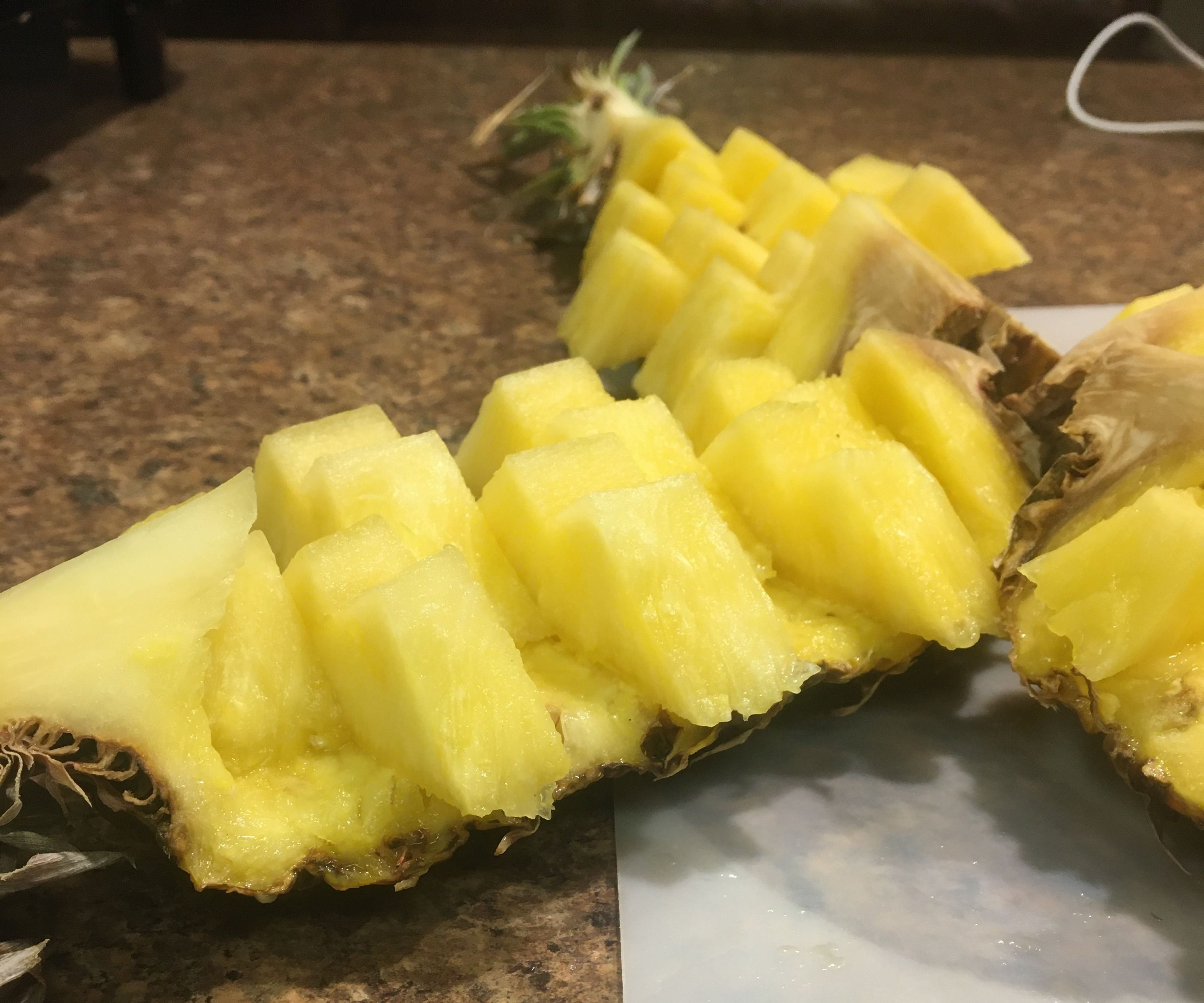 Cutting a Pineapple