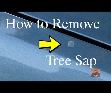 How to Remove Tree Sap