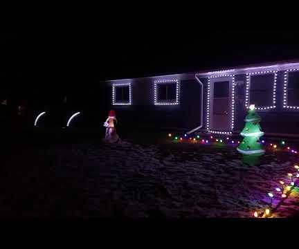 Christmas Light Show Synchronized to Music!