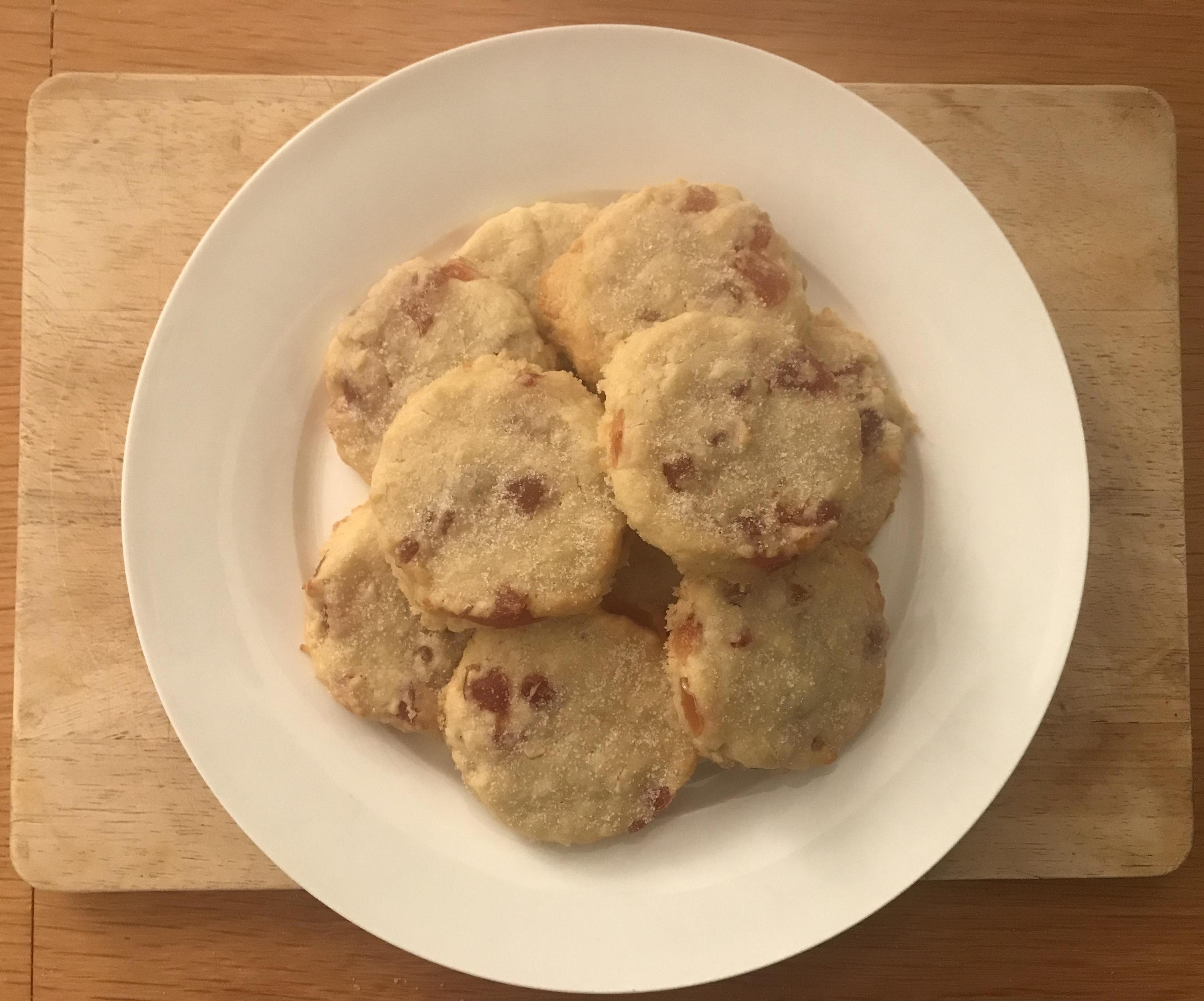 Cherry and Almond Shortbreads