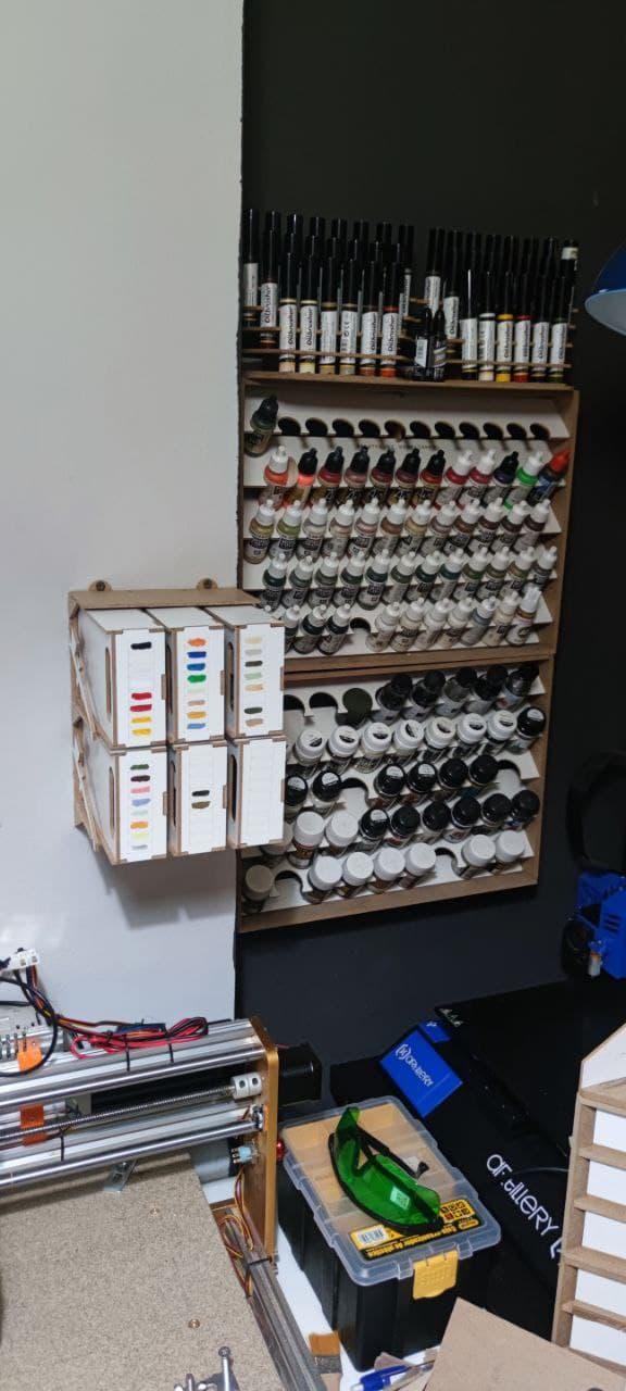 Almacenamiento / Wall Storage for Tamiya Paints or Similar