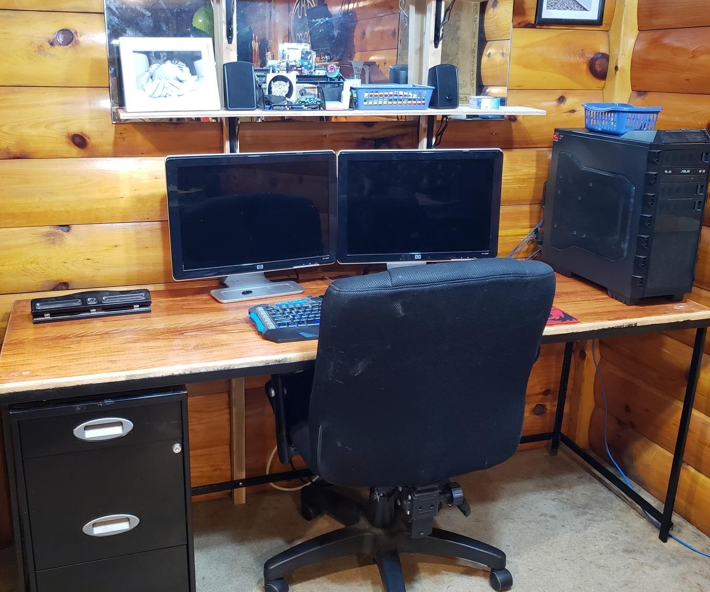 DIY Metal Frame Desk