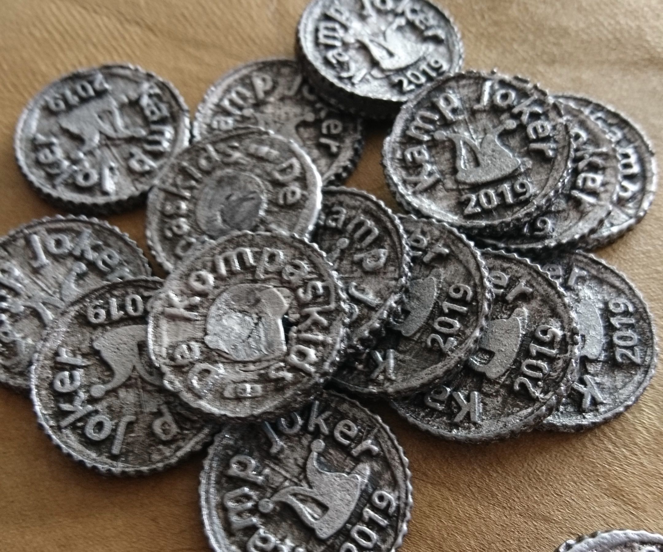 Pewter Coins Casted in Cotton Putty Sand