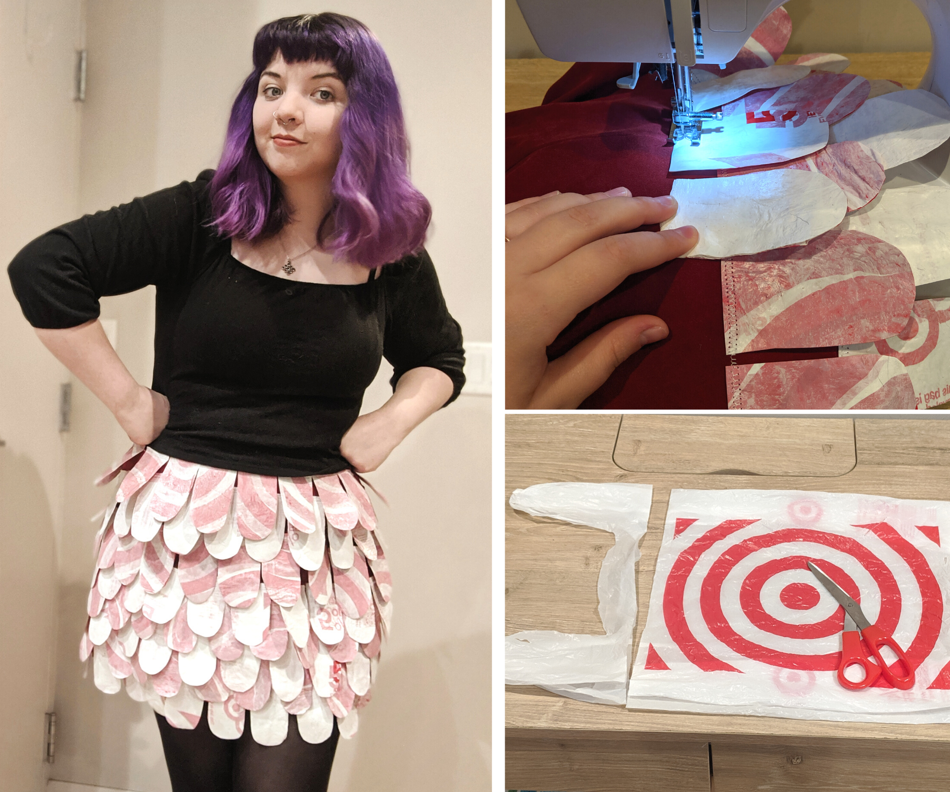 Fused Plastic Bag Skirt