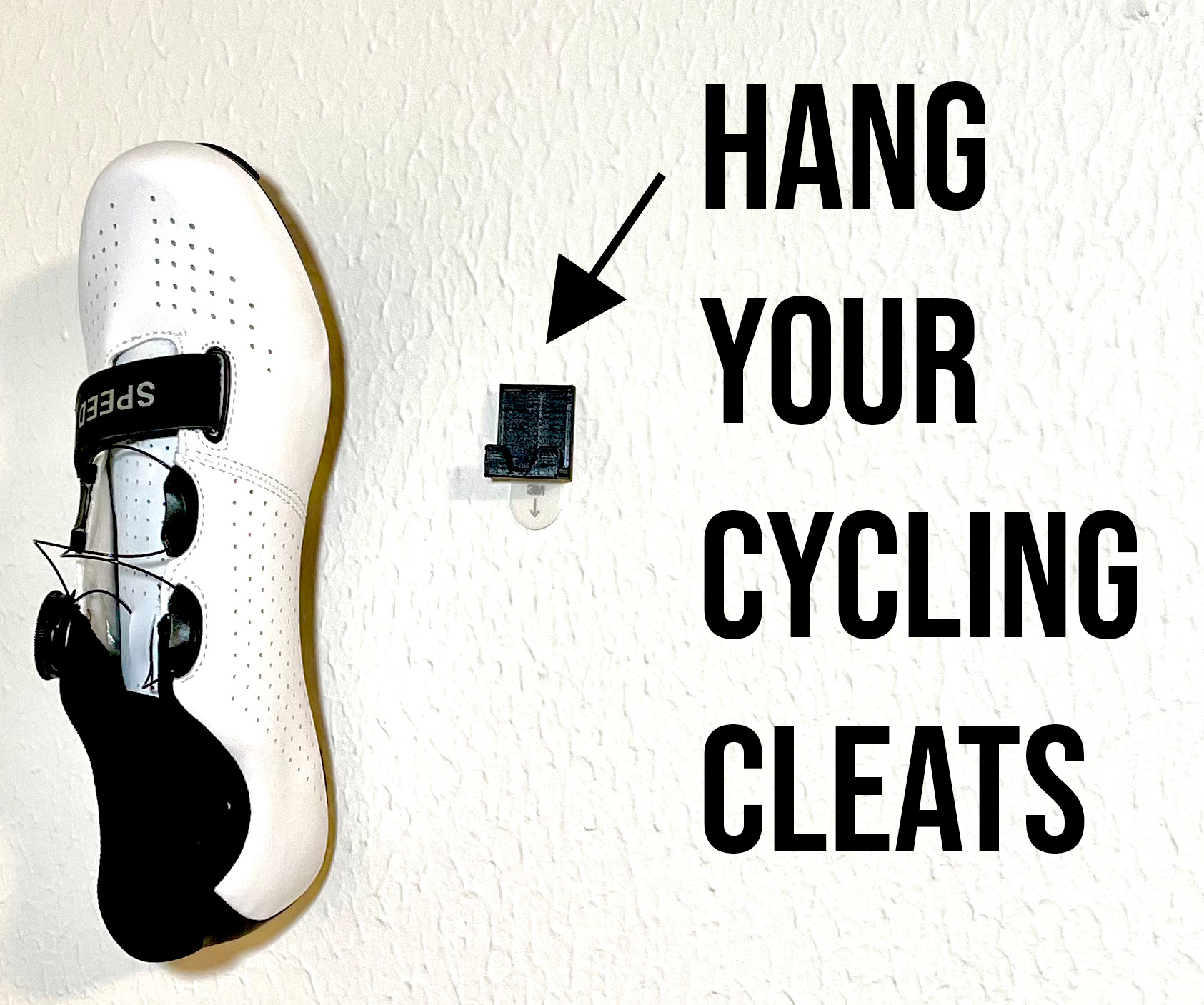 Cycling Cleat Wall Hanger