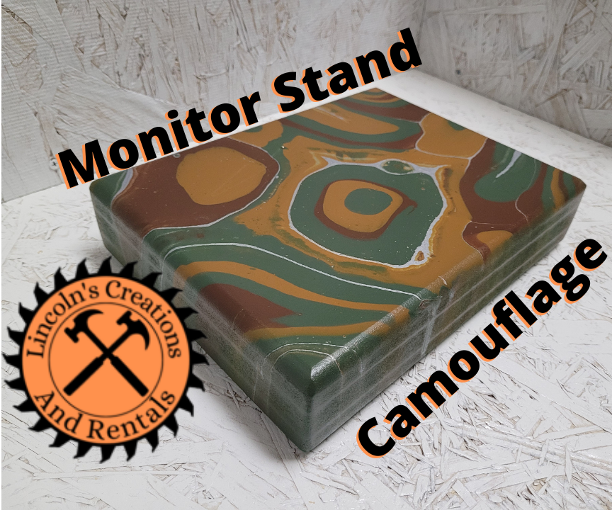DIY Small Camouflage Monitor Stand