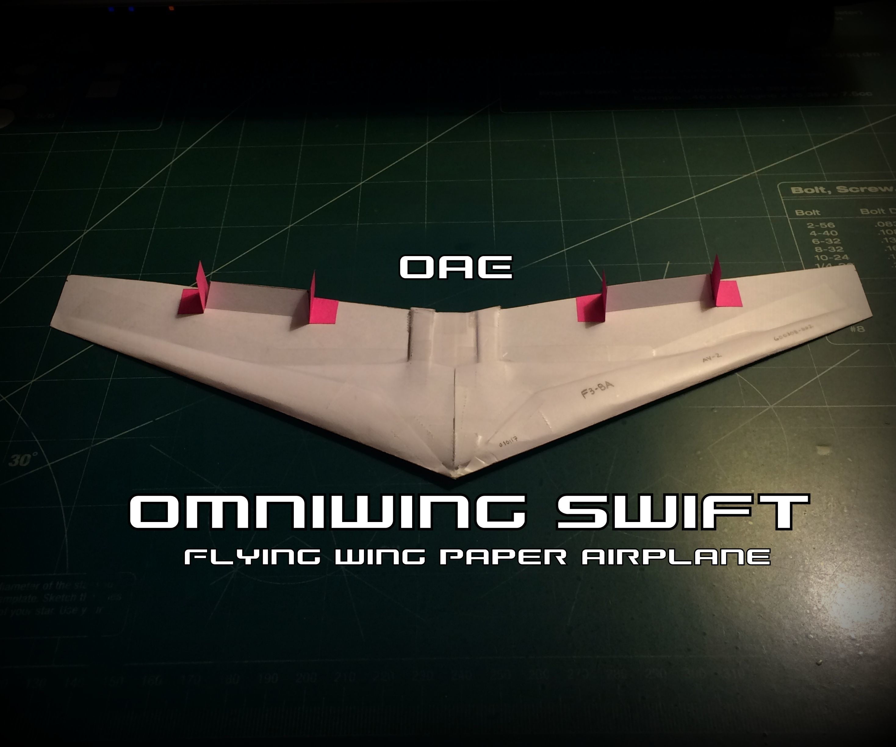How To Make The Omniwing Swift Paper Airplane