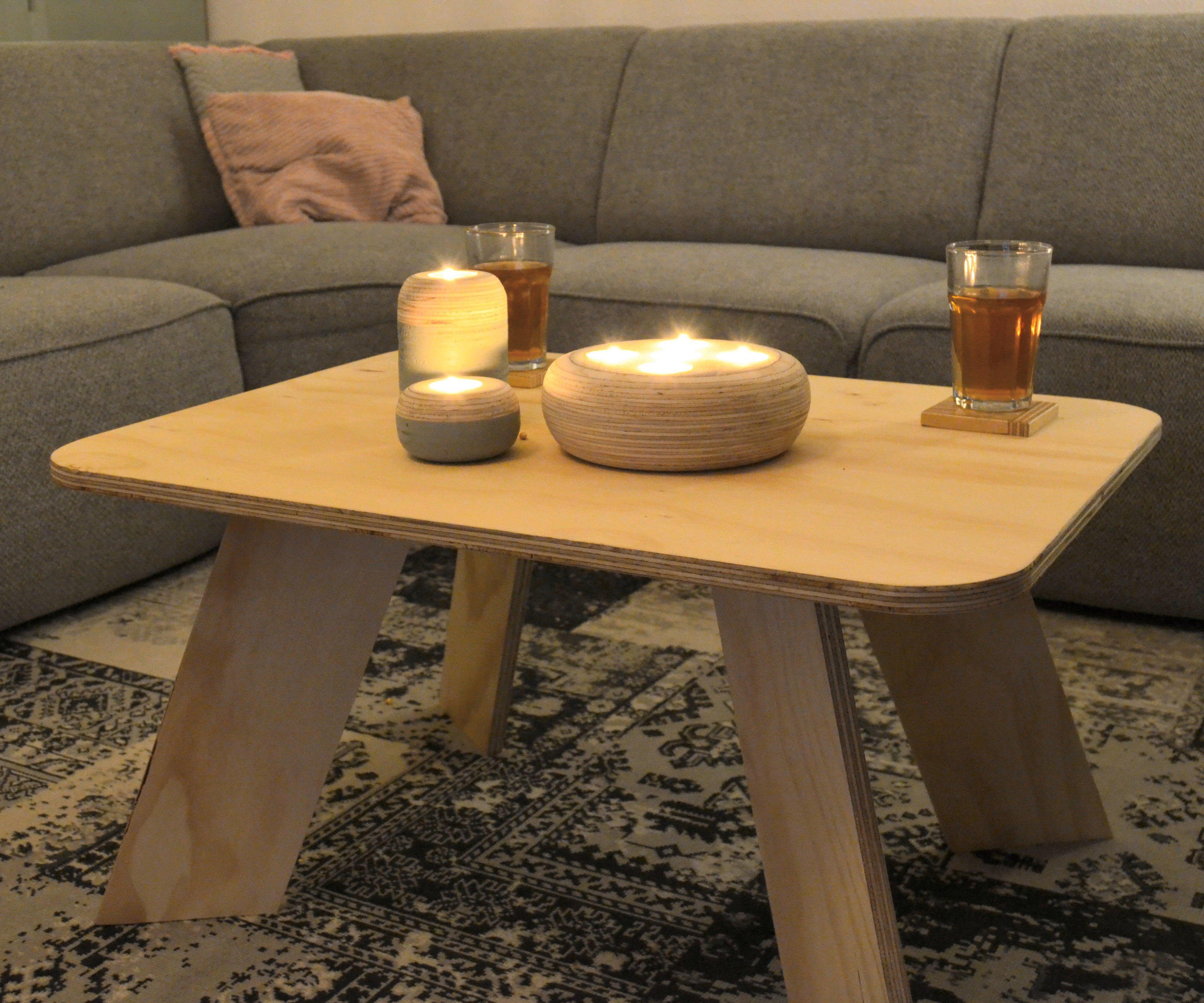 Easy Modern Plywood Coffee Table!