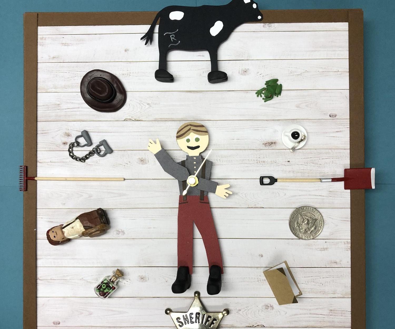 Personalized Paper Clock